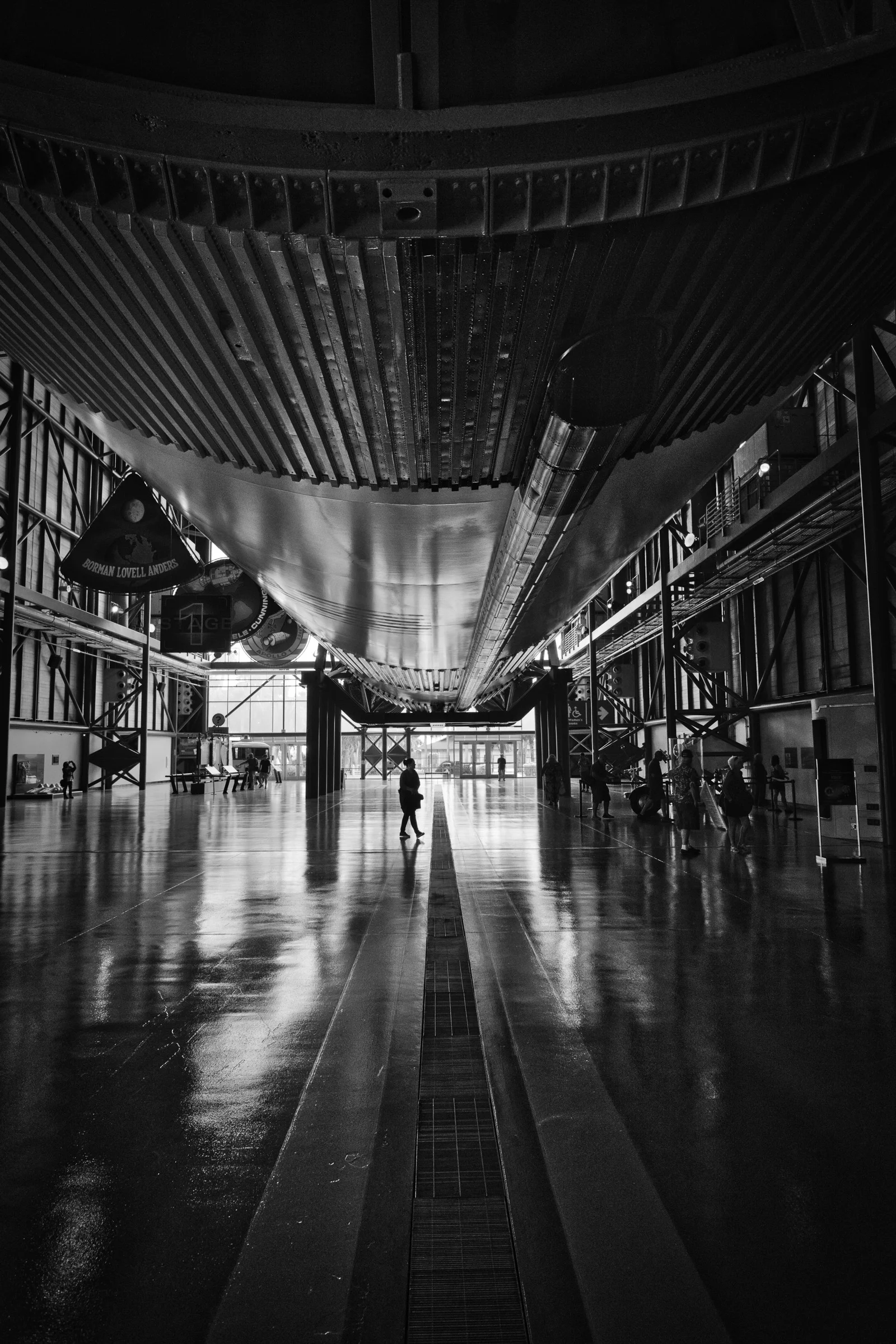 Kennedy Space Center - Looking underneath a Saturn V