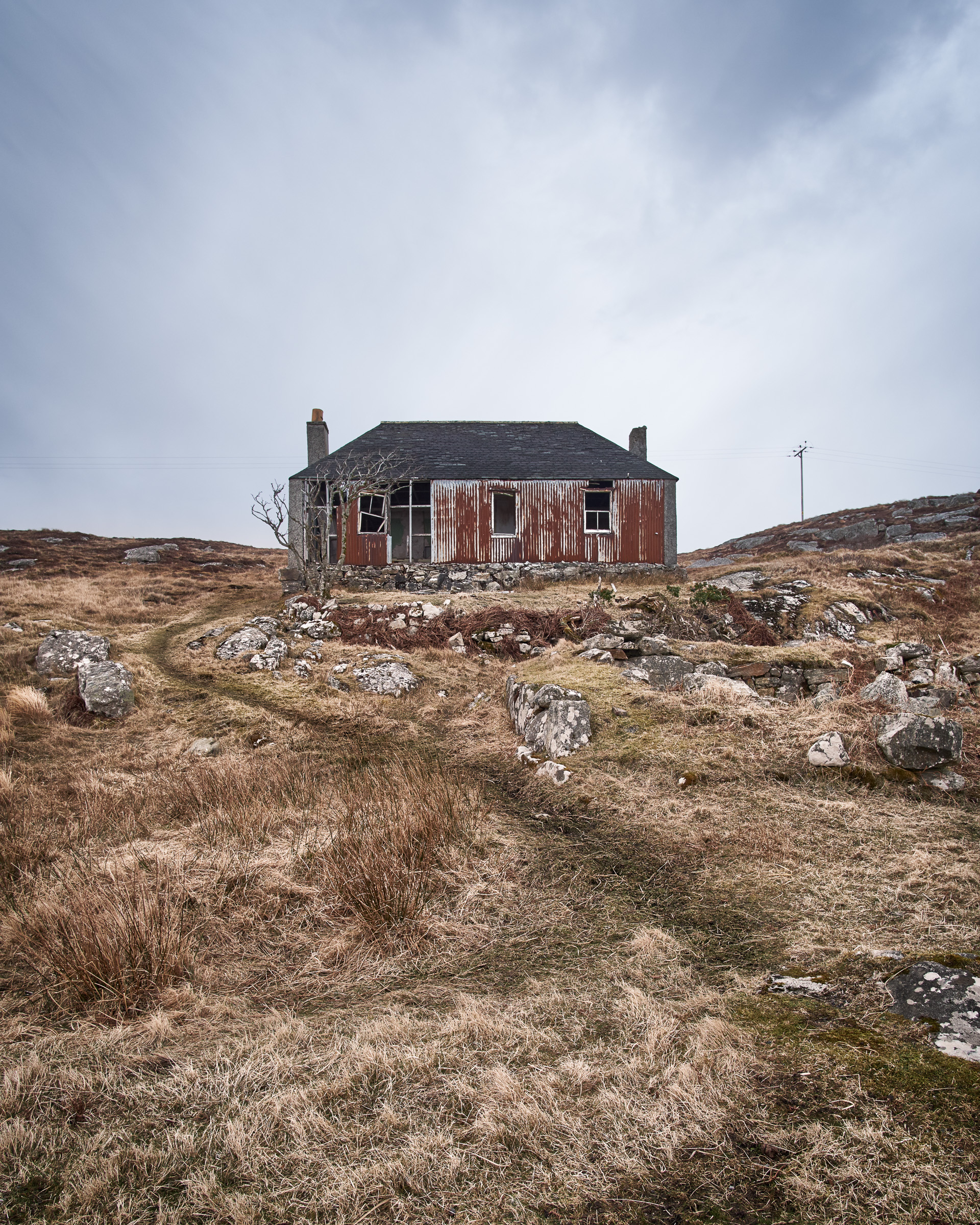Abandoned House, Scalpay, Isle of Lewis and Harris, Scotland