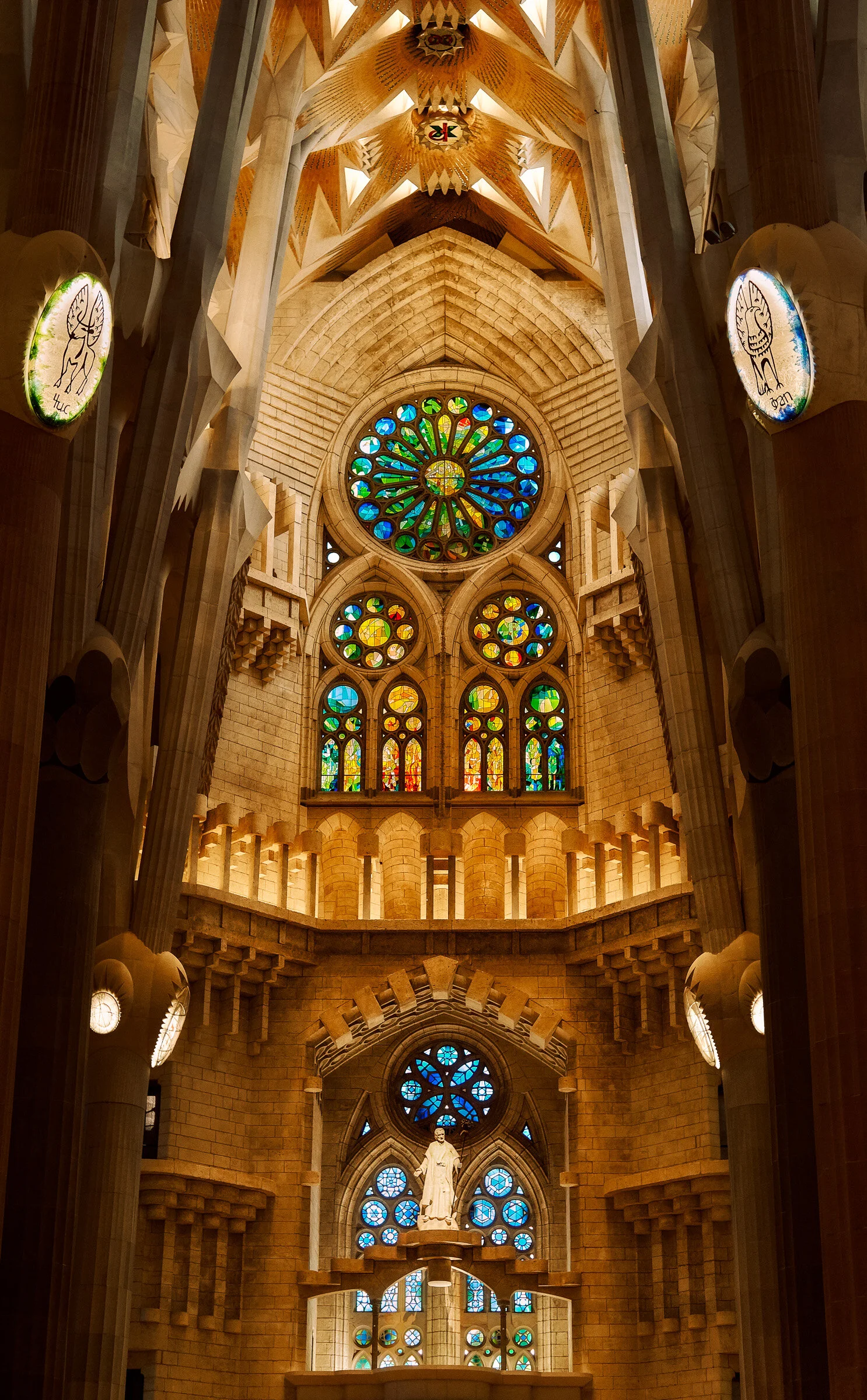 Interior of La Sagrada Familia