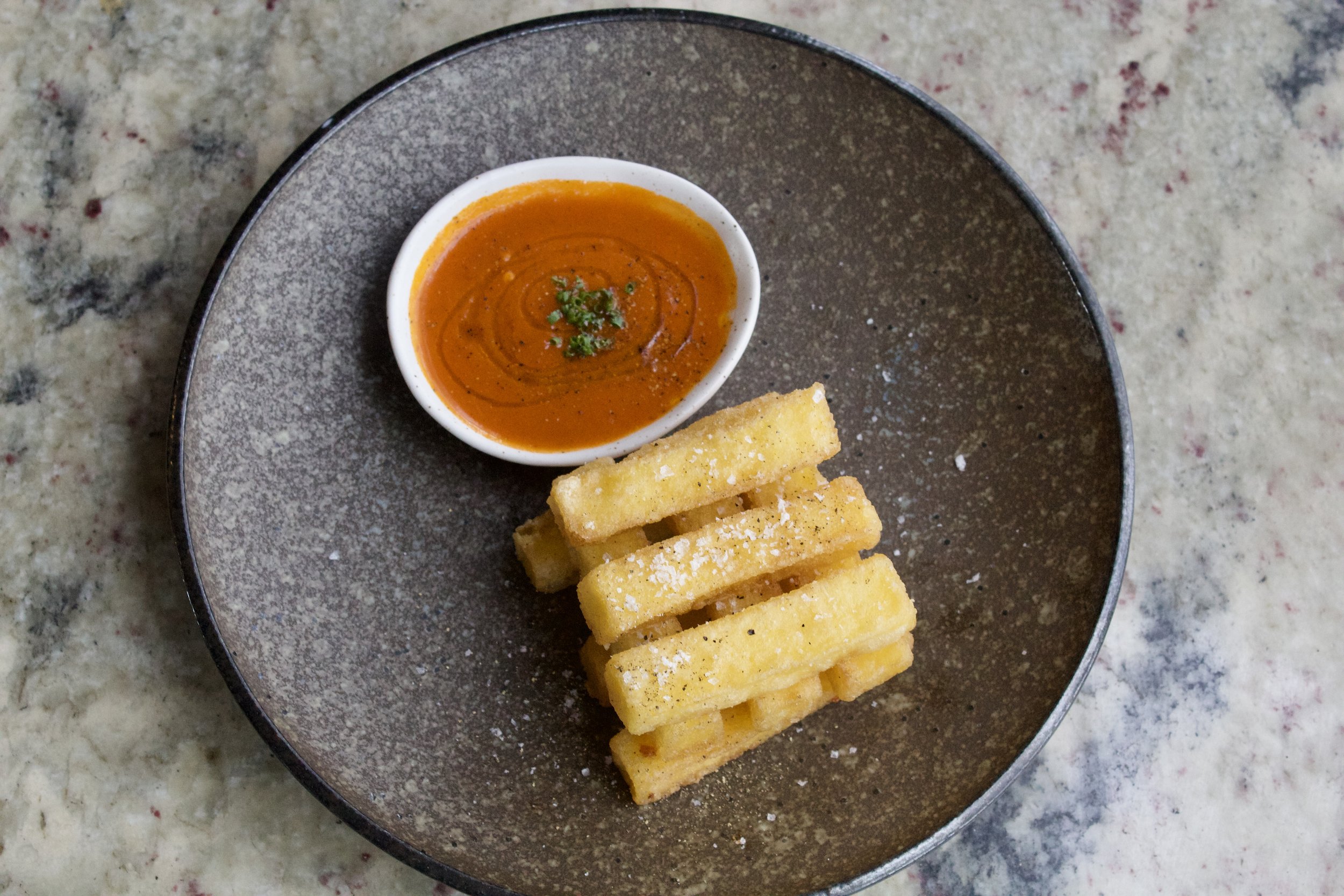Polenta Chips & Tomato Sugo