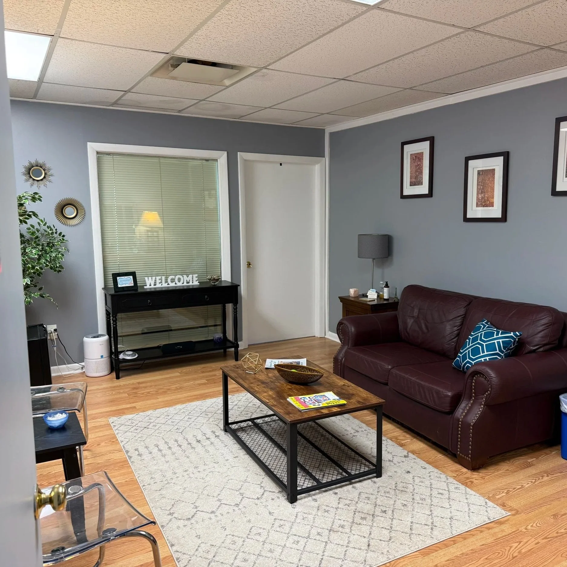 Teen therapy office waiting room in Branford CT