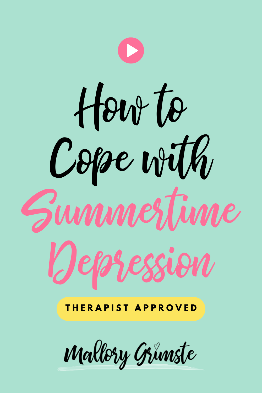 How to Cope with Summertime Depression ☀️😭 — Mallory Grimste, LCSW