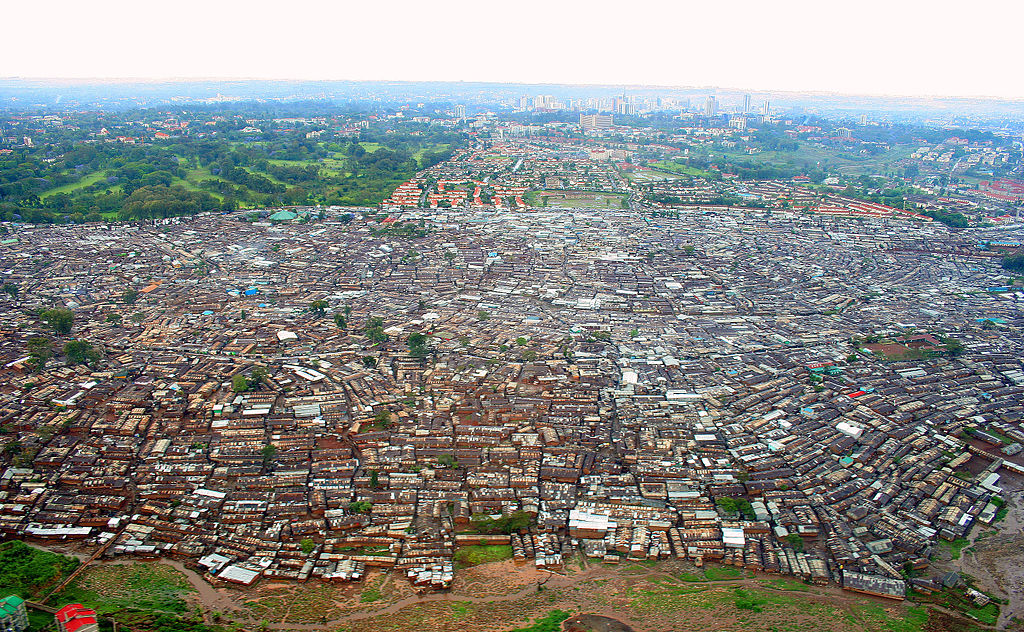 Kibera Slums as viewed from above. Source: Wikimedia Commons