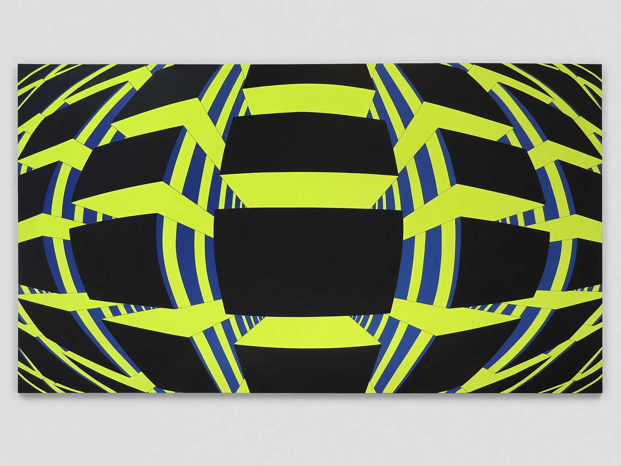 Aerial View of the Alien City - acrylic on masonite, 40"x28"