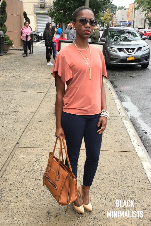 Anekia's fall-ready outfit.