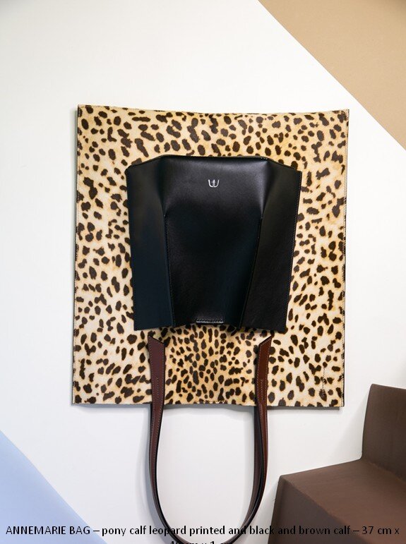 22 ANNEMARIE BAG – pony calf leopard printed and black and brown calf – 37 cm x 40 cm x 1 cm.jpg