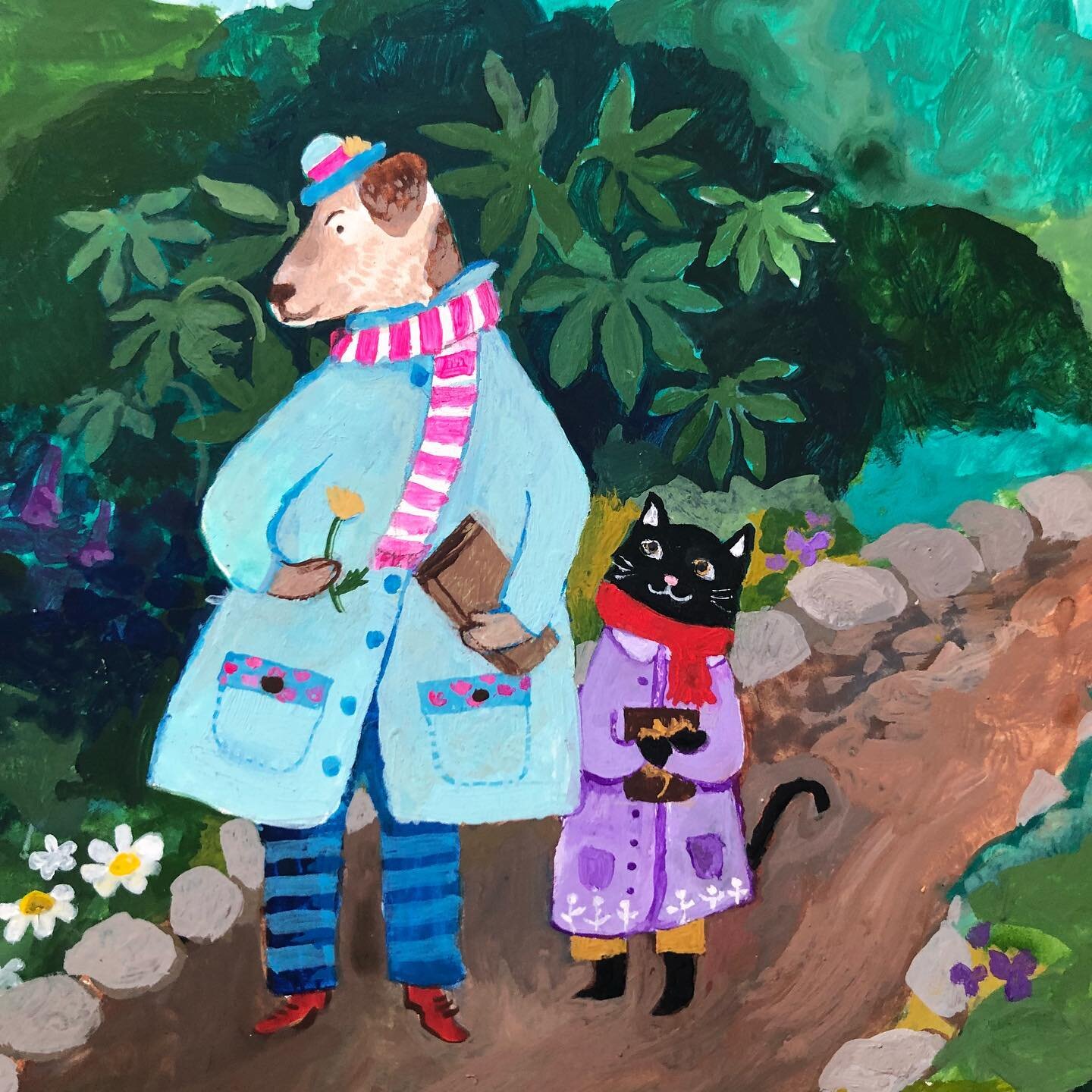 Watched a comfort movie while adding some teeny details to a new work in progress. I hope you are all safe and well, and can find little sources of happiness amongst this very strange world.

#kellymcbrady #childrensbookillustration #childrensbooks #