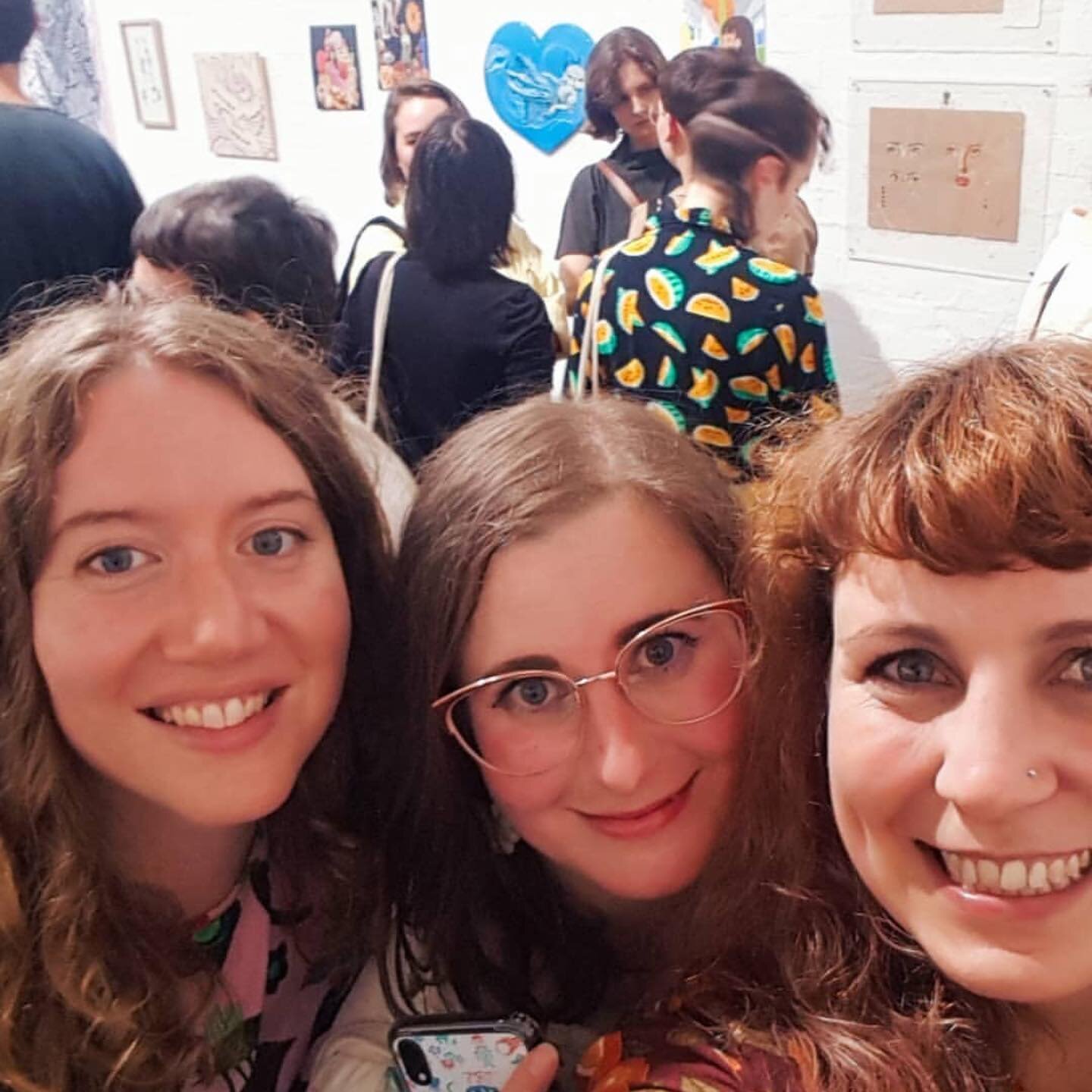 Had such a great time last night with my dear friends @hannakinart and @sophiemcpike at the show Sensitive Sweethearts last night. Their pieces were magical as was the artwork from over 40 local artists. Definitely check it out &mdash;there are still