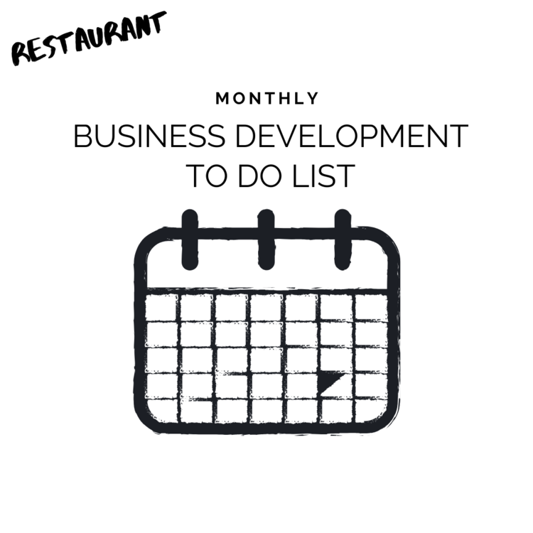 April Business Development To Do List 