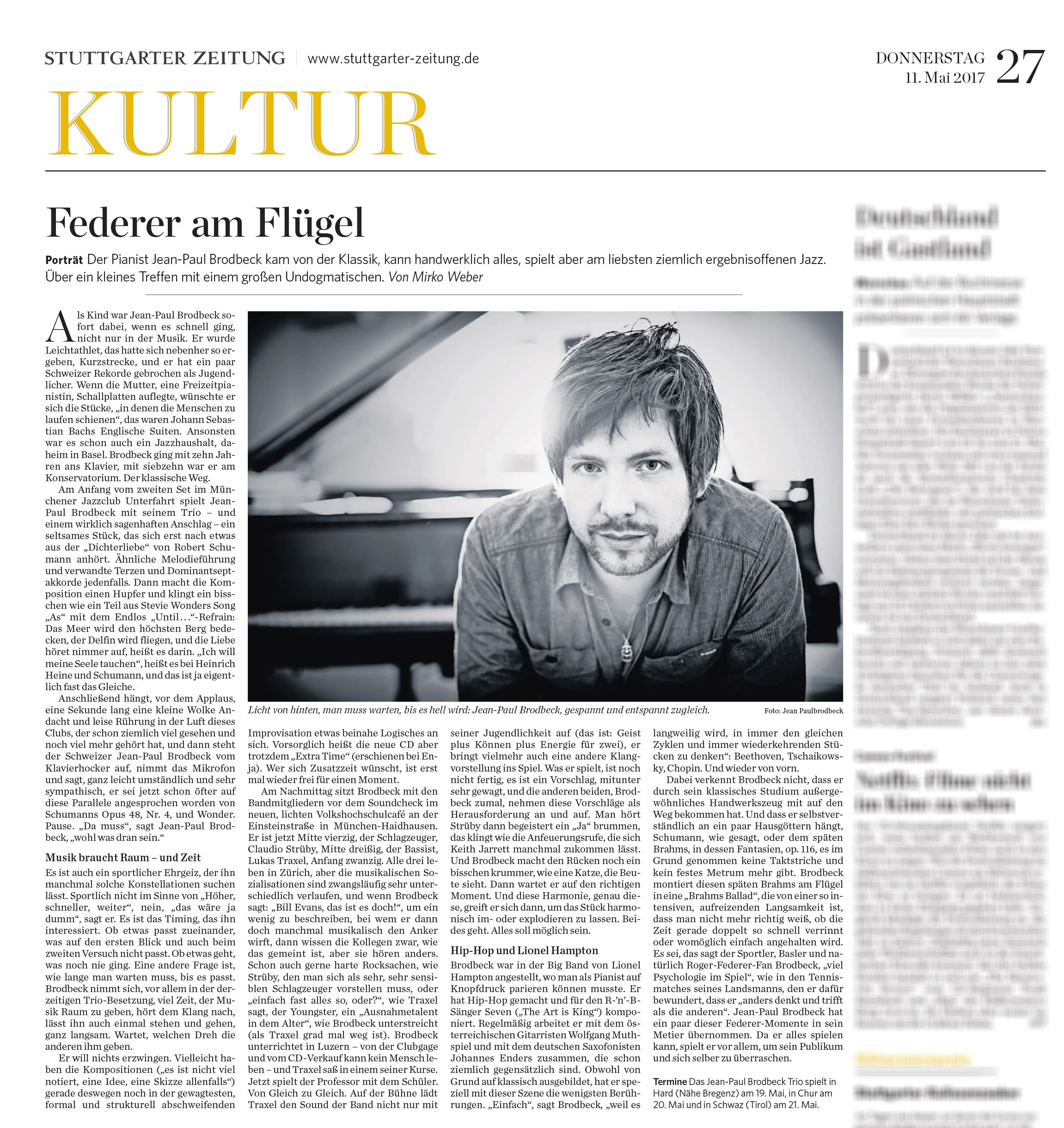 Federer am Flügel || Stuttgarter Zeitung