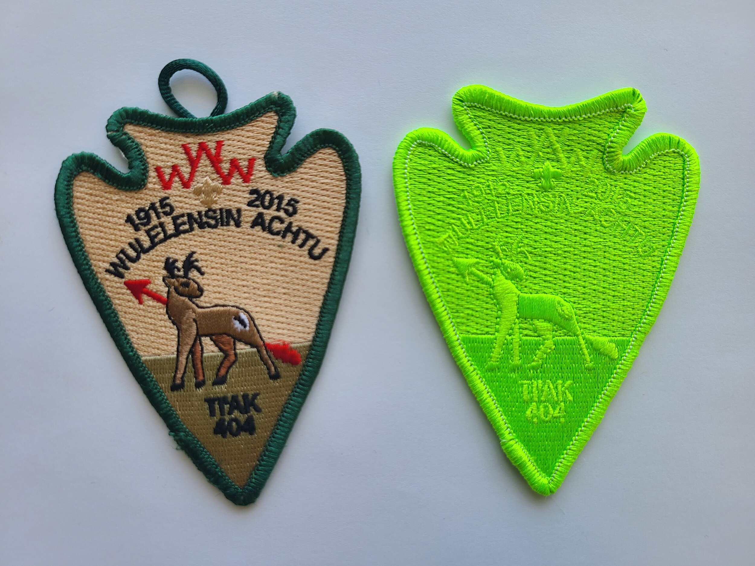 ダブル／ミストブルー ピンバッジ OA 42 Wah-Sha-She Lodge Flap Pin Boy Scouts [PN-884] 通販 