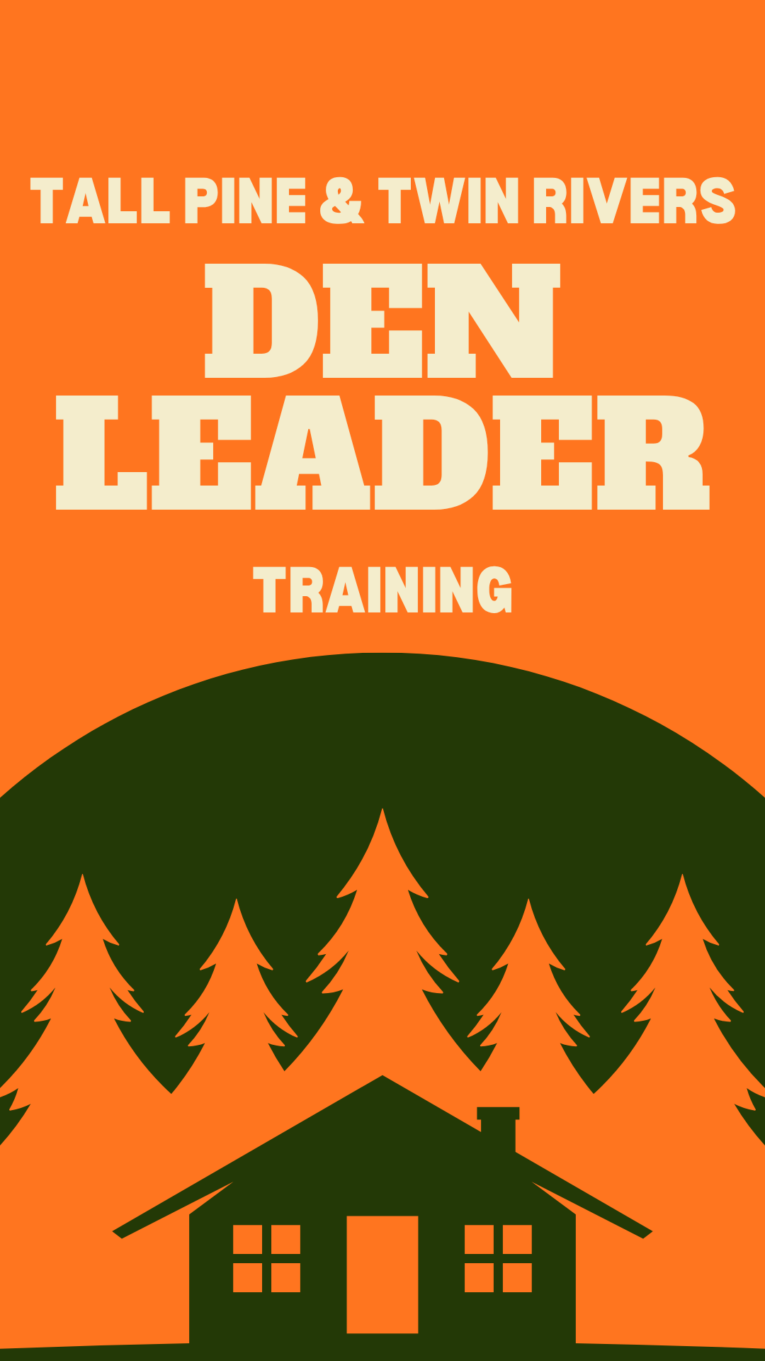 Tall Pine &amp; Twin Rivers Den Leader Training