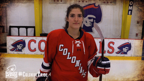 ice hockey fun GIF by Robert Morris University Athletics.gif