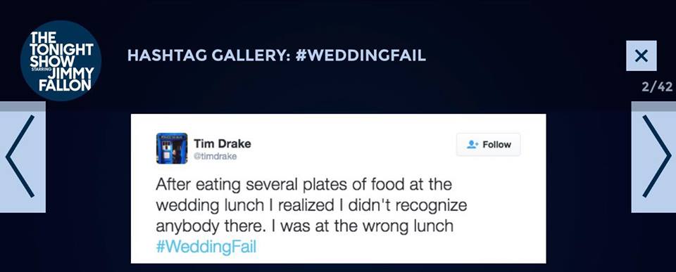 Tim Drake Tonight Show Jimmy Fallon Tonight Show Hashtags Wedding Fail.jpg
