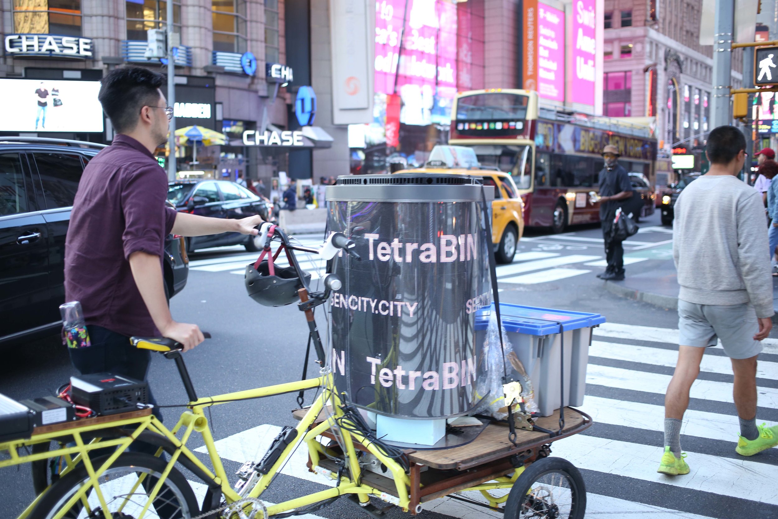 Going through Time Square >_<