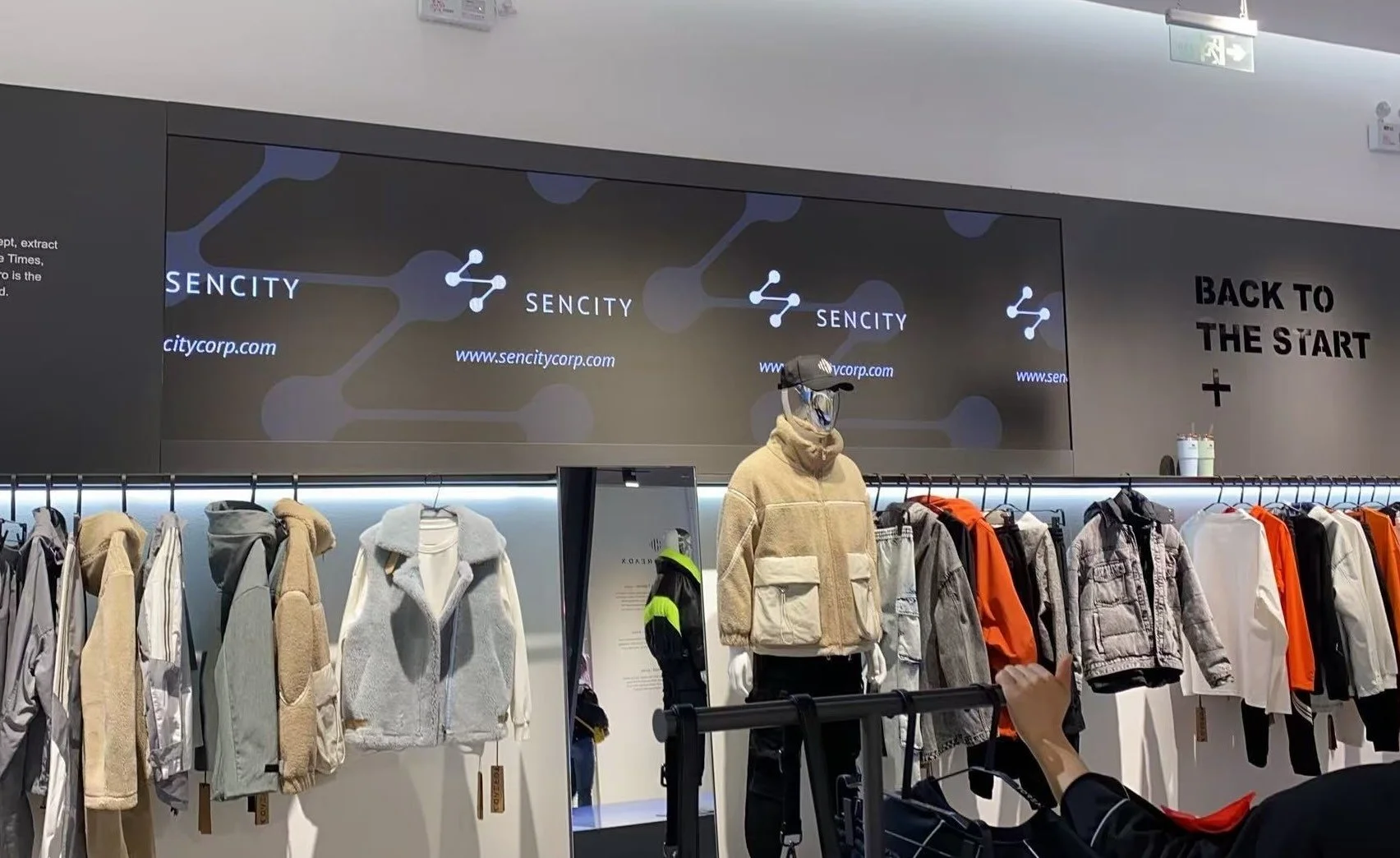 SencityOS CMS powering displays in franchised retail stores