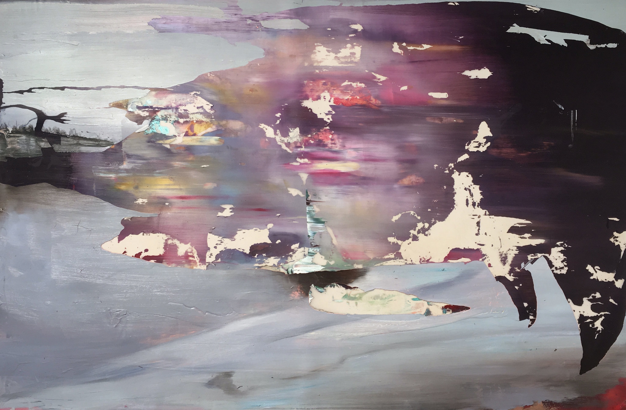 “Window” 61 x 91 cm, mixed media on wood panel