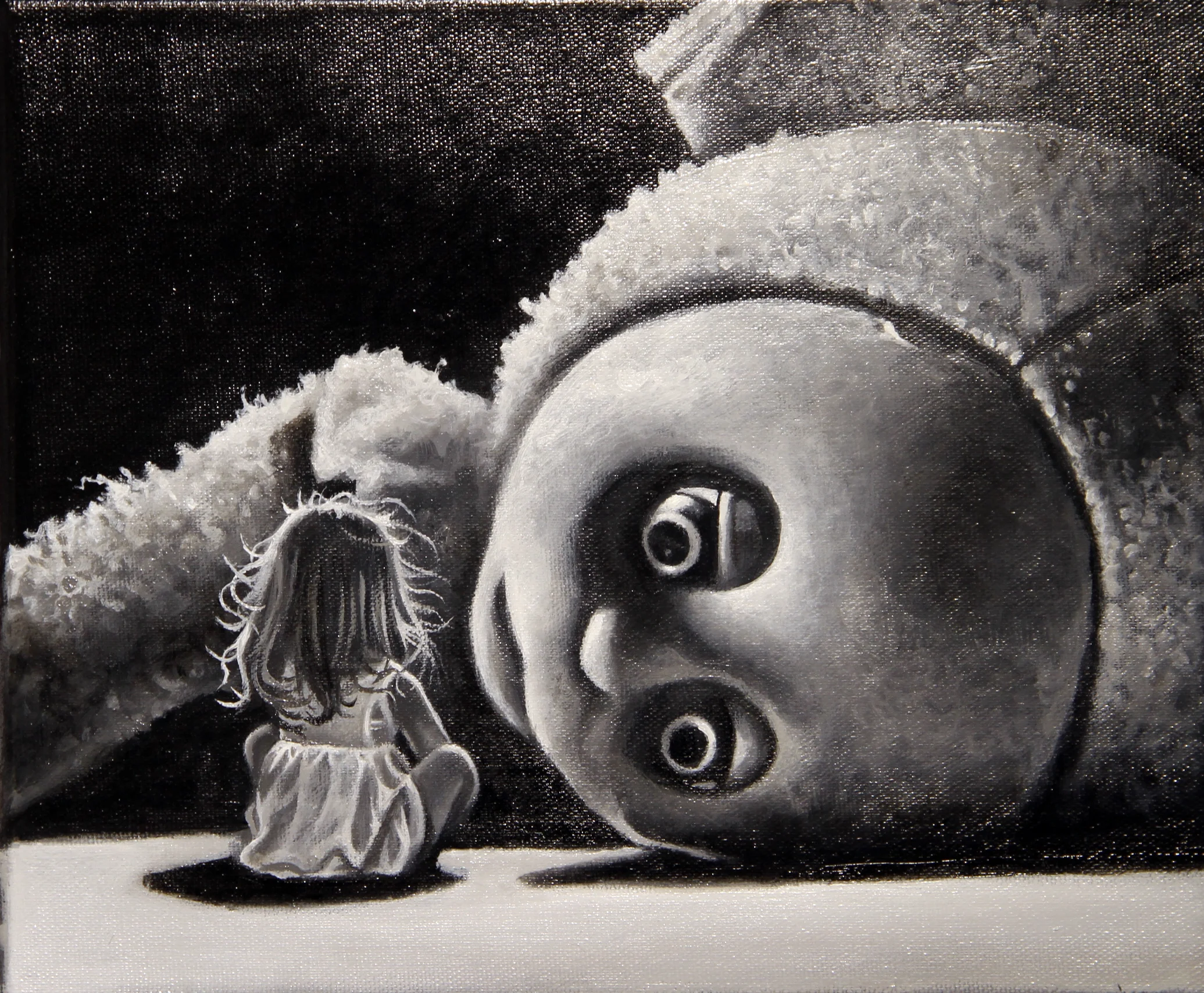 Death of a Giant 25 x 30 cm, olie på lærred, 2017.jpg