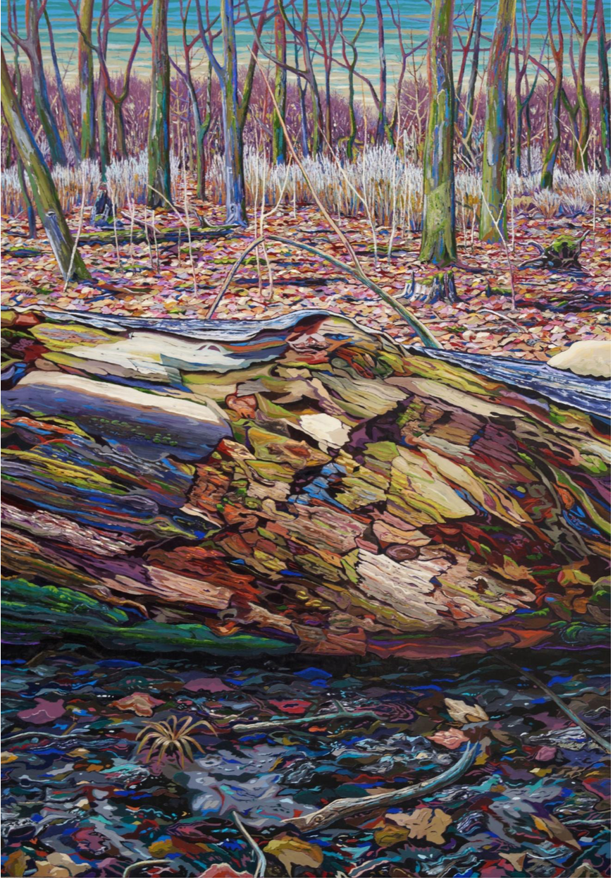 Konstantin Déry, Clearing in The Evening , 210 x 140 cm. Oil on Canvas. 2017.