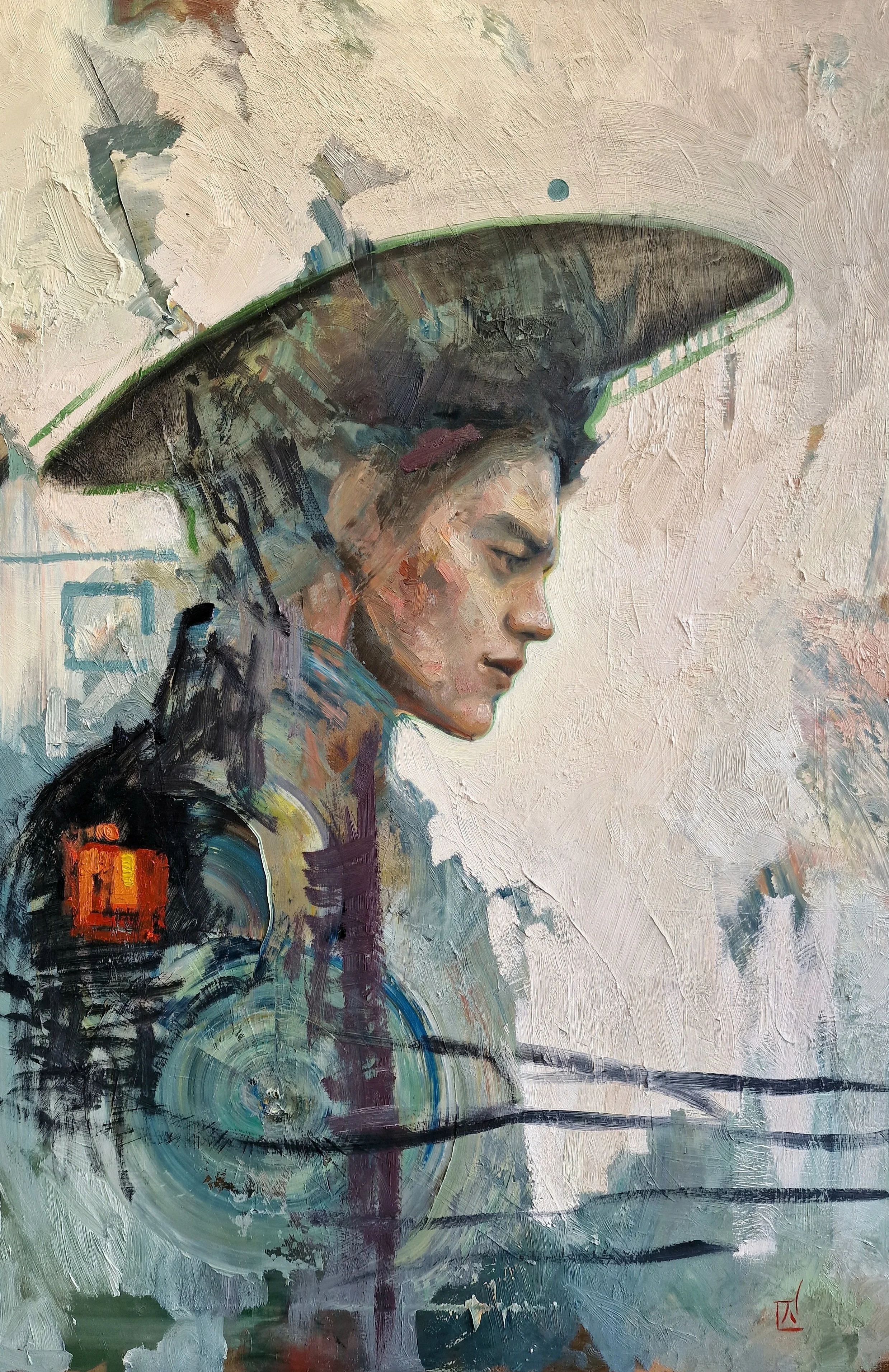 Niels Corfitzen_Gazing at the Map_olie på lærred_114 x 76 cm_2024_56.000 DKK.jpg