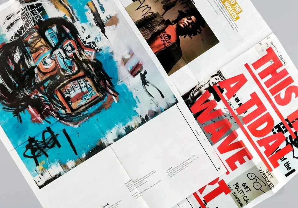 JEAN-MICHEL BASQUIAT EXHIBITION NEWSPAPER