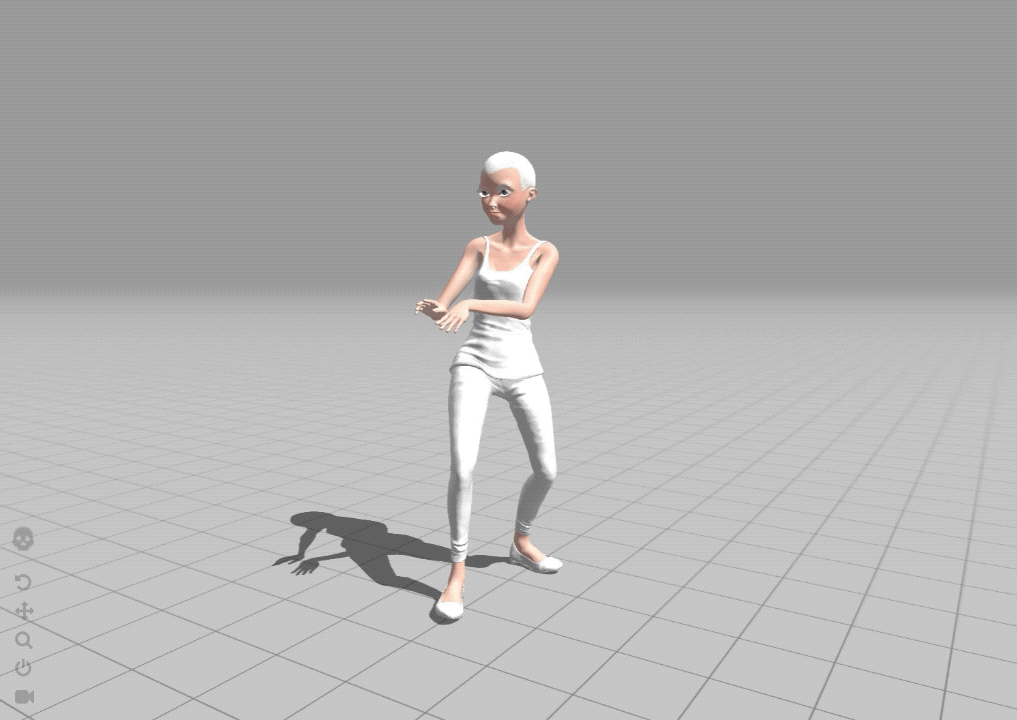 Animated in Mixamo