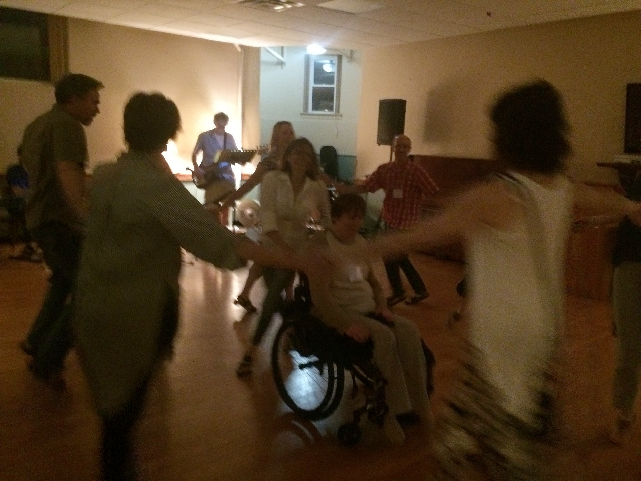 Enjoying a night of dancing 