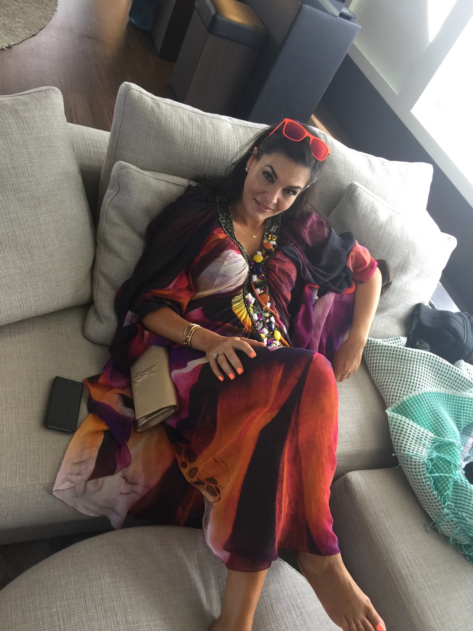 Behind the Scenes of The Real Housewives of Sydney Episode Four - Nicole Lounging Around.jpg