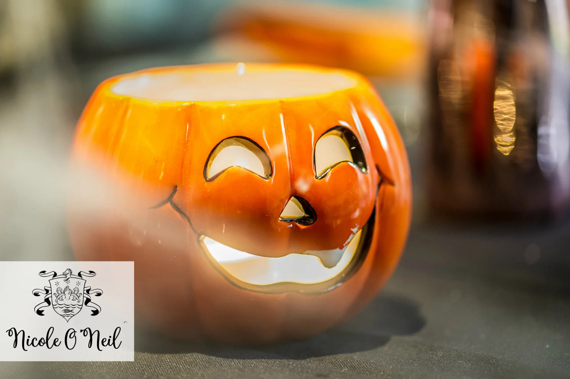Halloween Party Decoration Ideas and Halloween Table Setting Inspiration - Jack O Lantern Candles .jpg