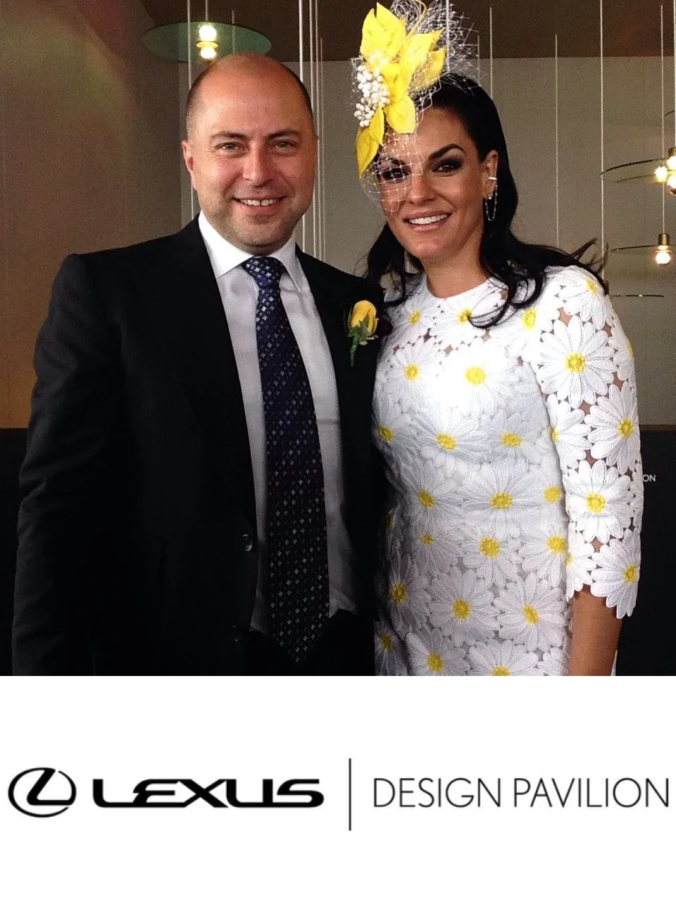 Nicole and Adam O'Neil at the Lexus Design Pavillion Melbourne Cup.jpeg