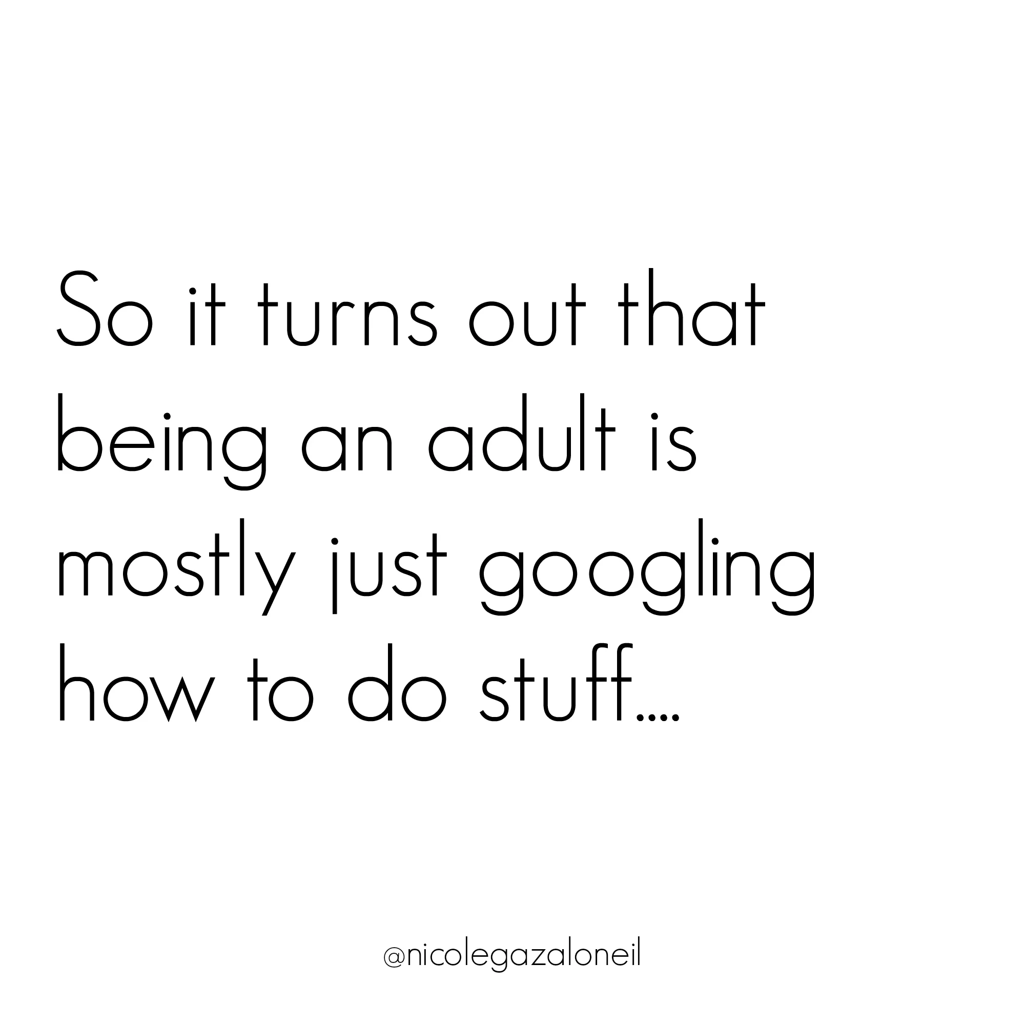 So it turns out that being an adult is mostly just googling how to do stuff.jpg