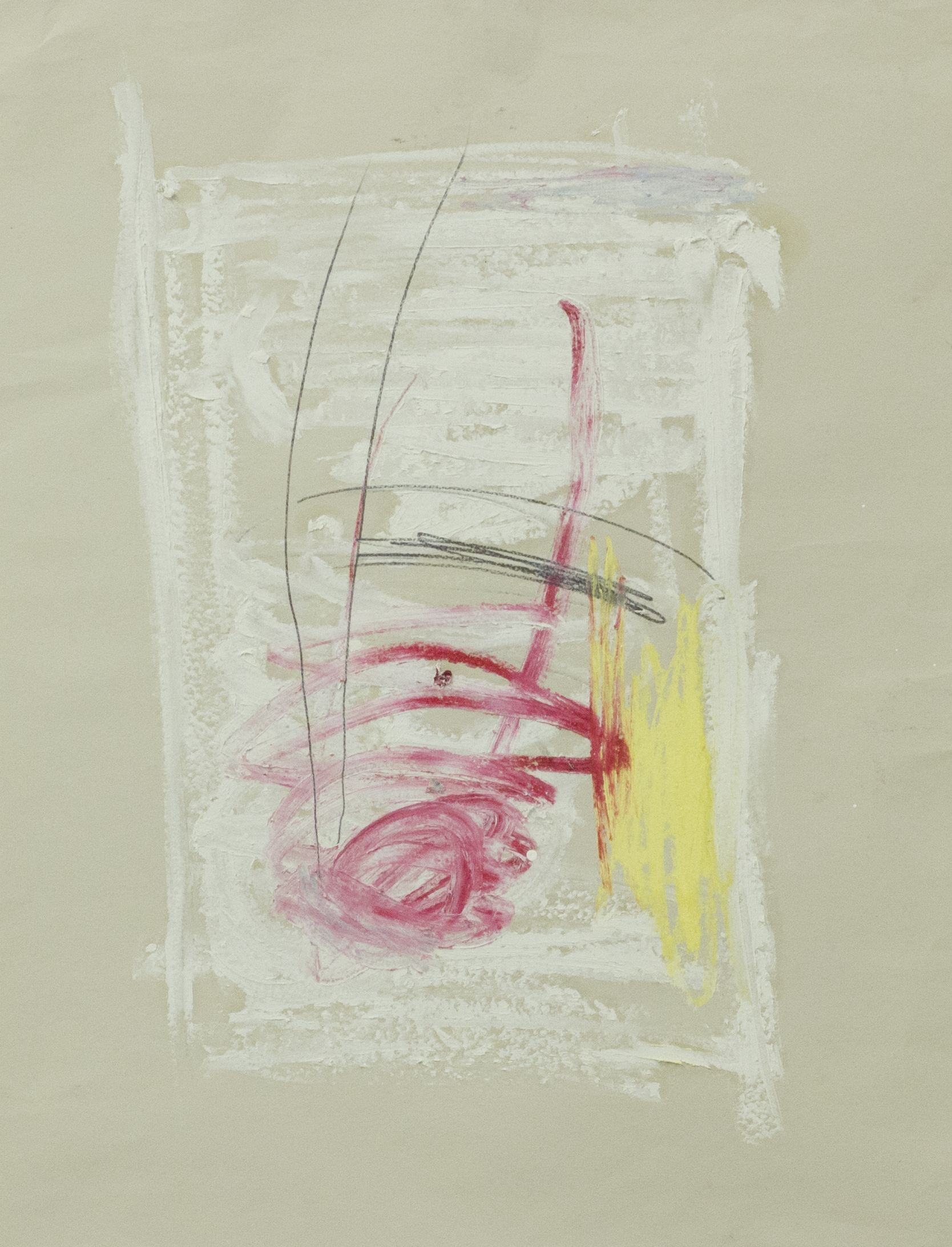   Everything in a Place Outside of Themselves  , 2015    24 x 18 inches   Oil Stick, Pastel and Graphite on News Print 