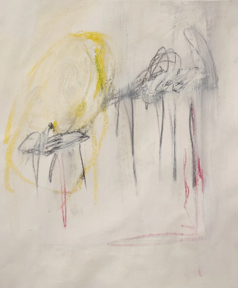 February , 2016 18 x 15 inches Crayon, Oil Pastel, Colored Pencil, Graphite and Acrylic on Paper
