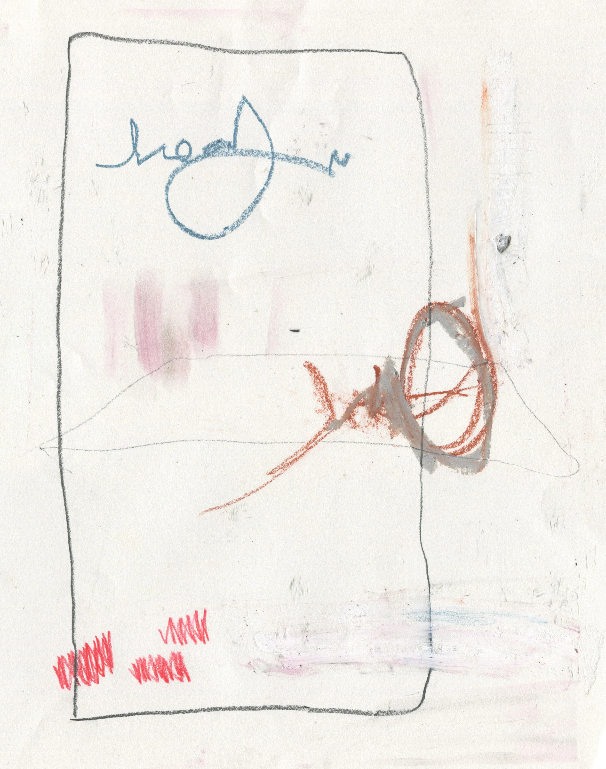 Urban Floor Plans , 2016 14 x 11 inches Crayon, Conte Crayon, Colored Pencil, Oil Stick, Graphite, and Oil Pastel on Paper
