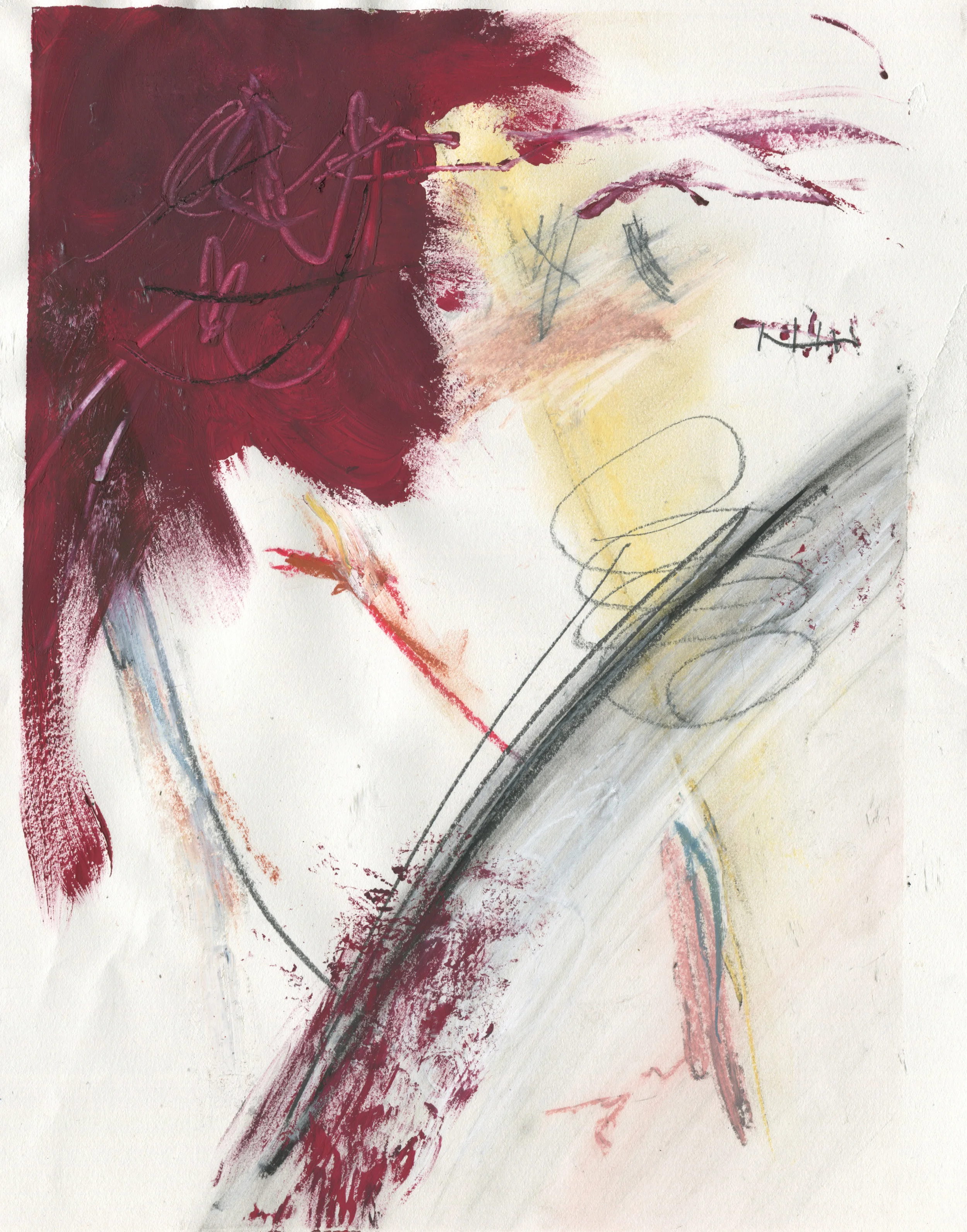 Study of Revelations , 2016 14 x 11 inches Gouache, Chalk Pastel, Acrylic, Crayon, Charcoal and Graphite on Paper