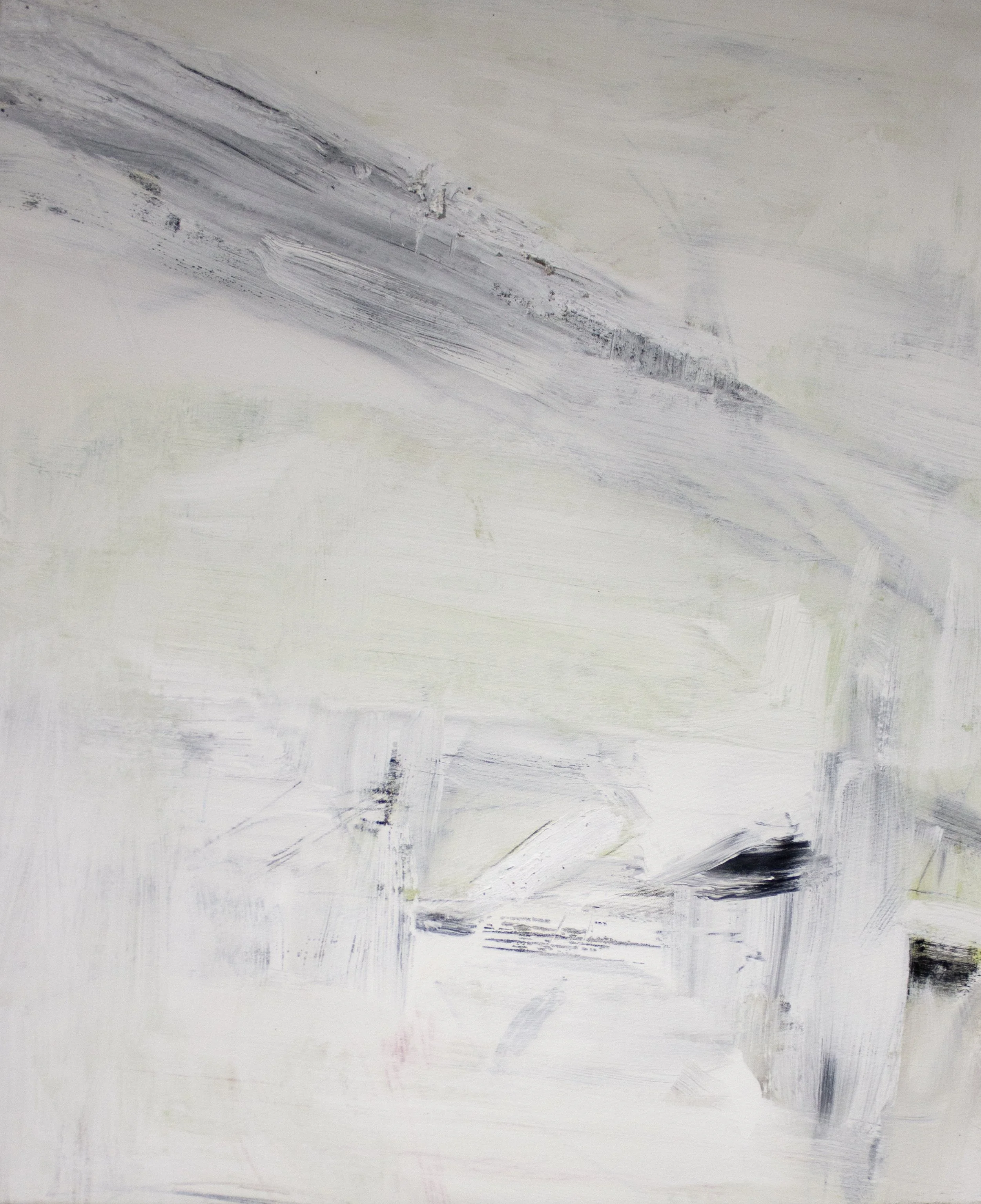   Understanding Misunderstanding; Misunderstanding Understood,  2025  28 × 34 Inches  Oil, Acrylic, Oil Stick, Graphite, Chalk Pastel, Colored Pencil, and Crayon on Canvas 