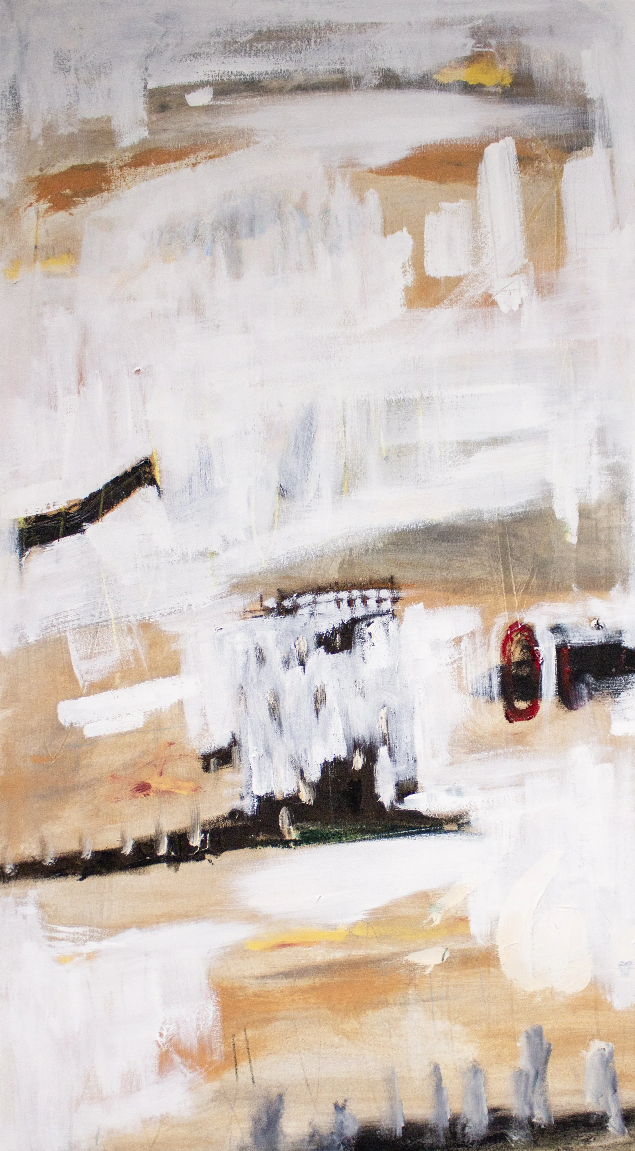   Vychavlenyy Lymon  2026  30 × 54 Inches  Oil, Acrylic, Oil Stick, Crayon, Chalk Pastel, Oil Pastel, Colored Pencil, and Graphite on Canvas 