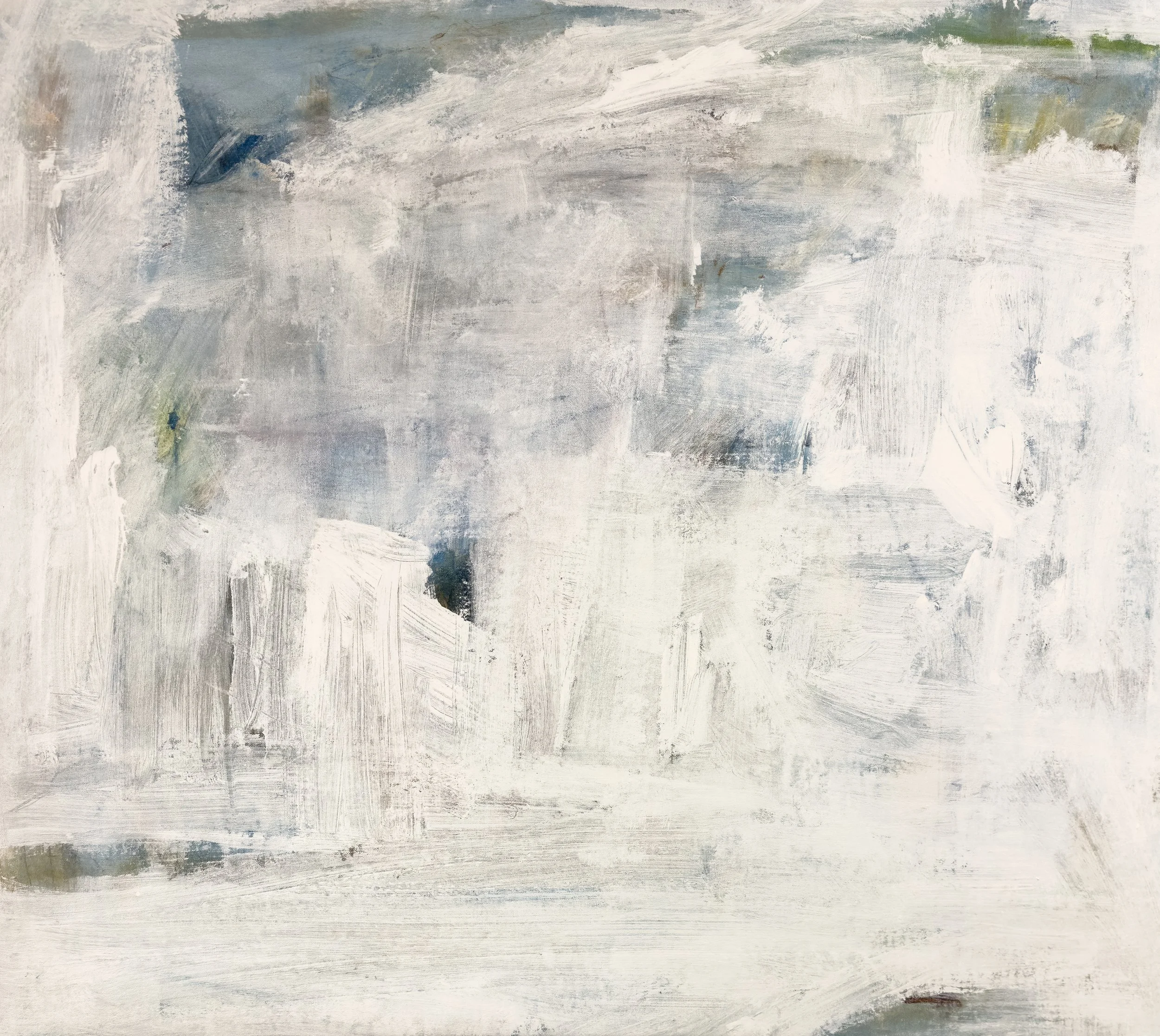   Divergent Discrepancy of Digression, 2026   36 × 32 Inches  Acrylic, Oil Stick, Graphite, Colored Pencil, and Crayon Diptych on Canvas 