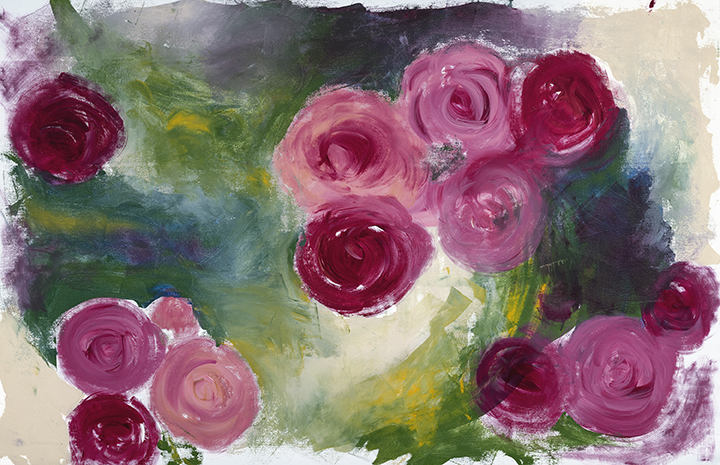 Grandmother’s Roses reminds me of the feeling, the scents, the beauty of Grandmother’s house