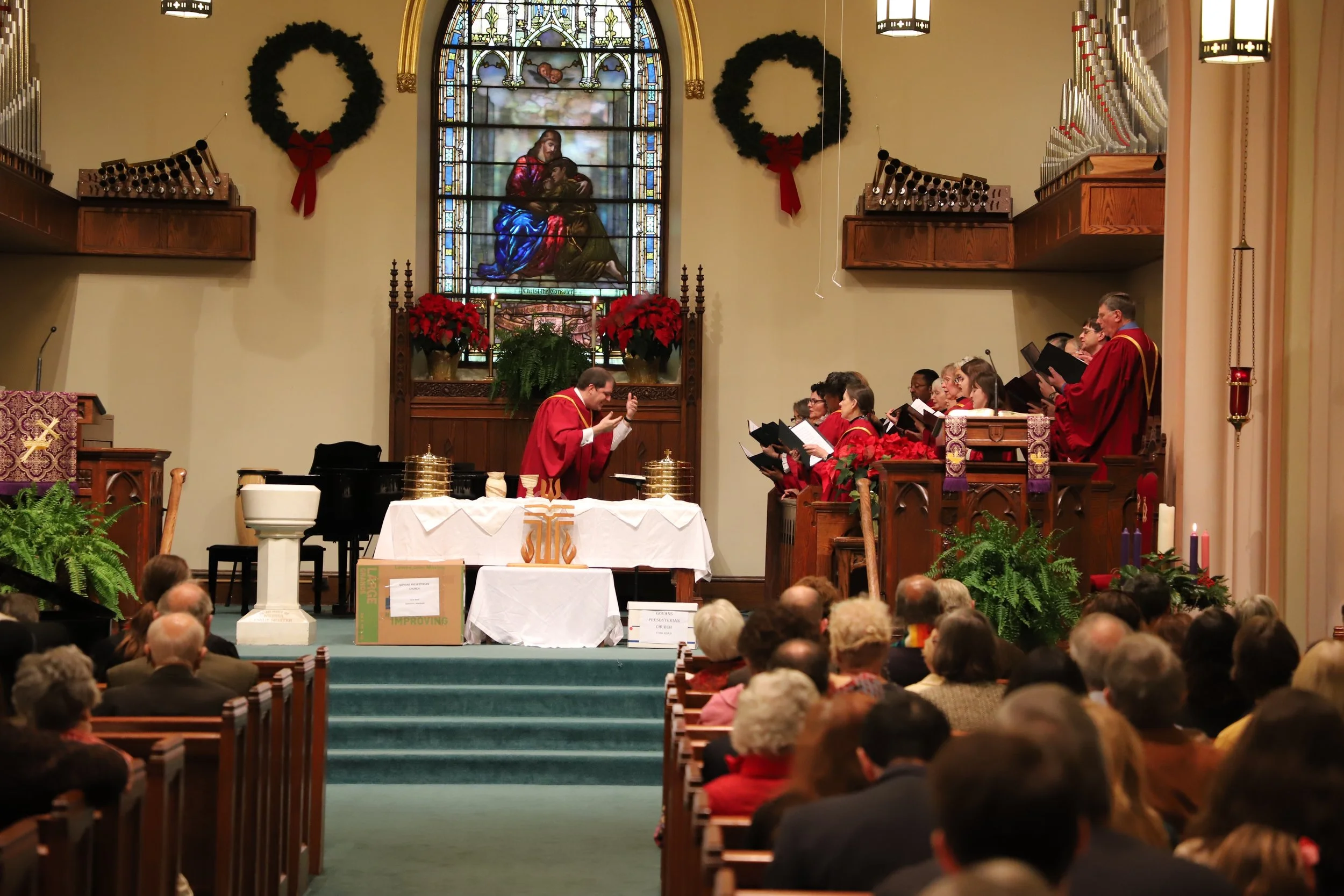 Jordan Randall Smith with the Govans Chorale