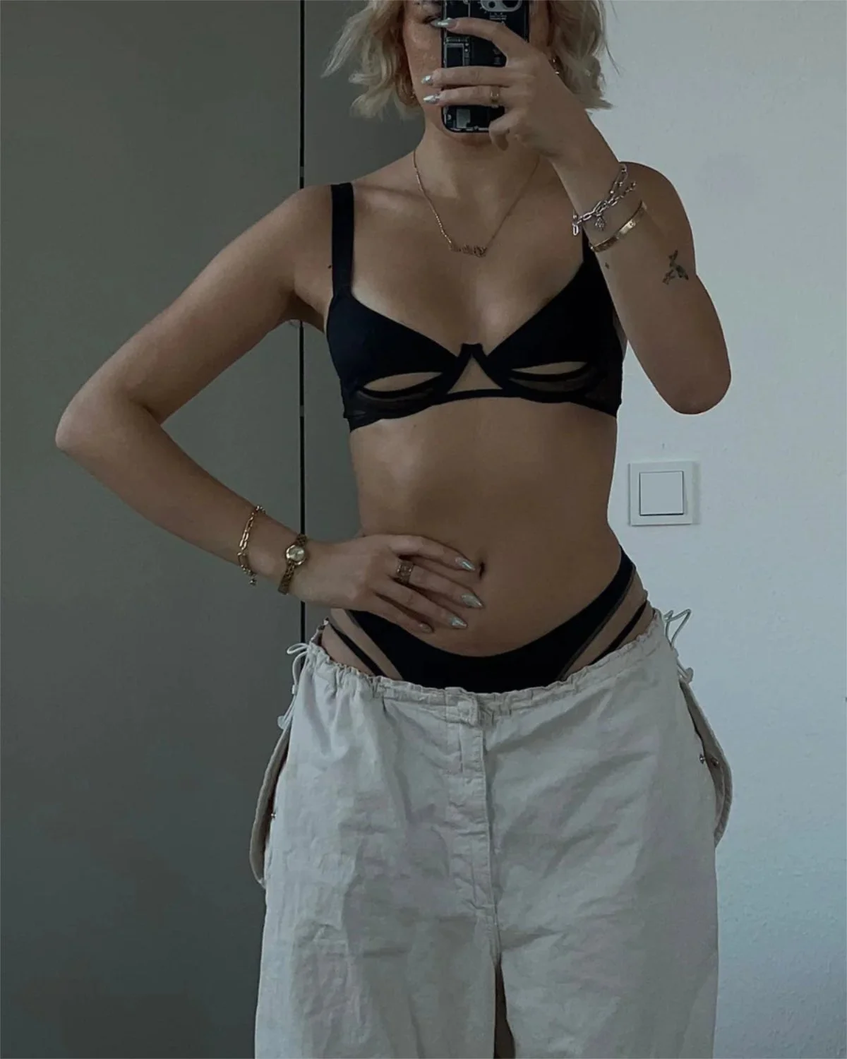 lingerie ouverte noire originale