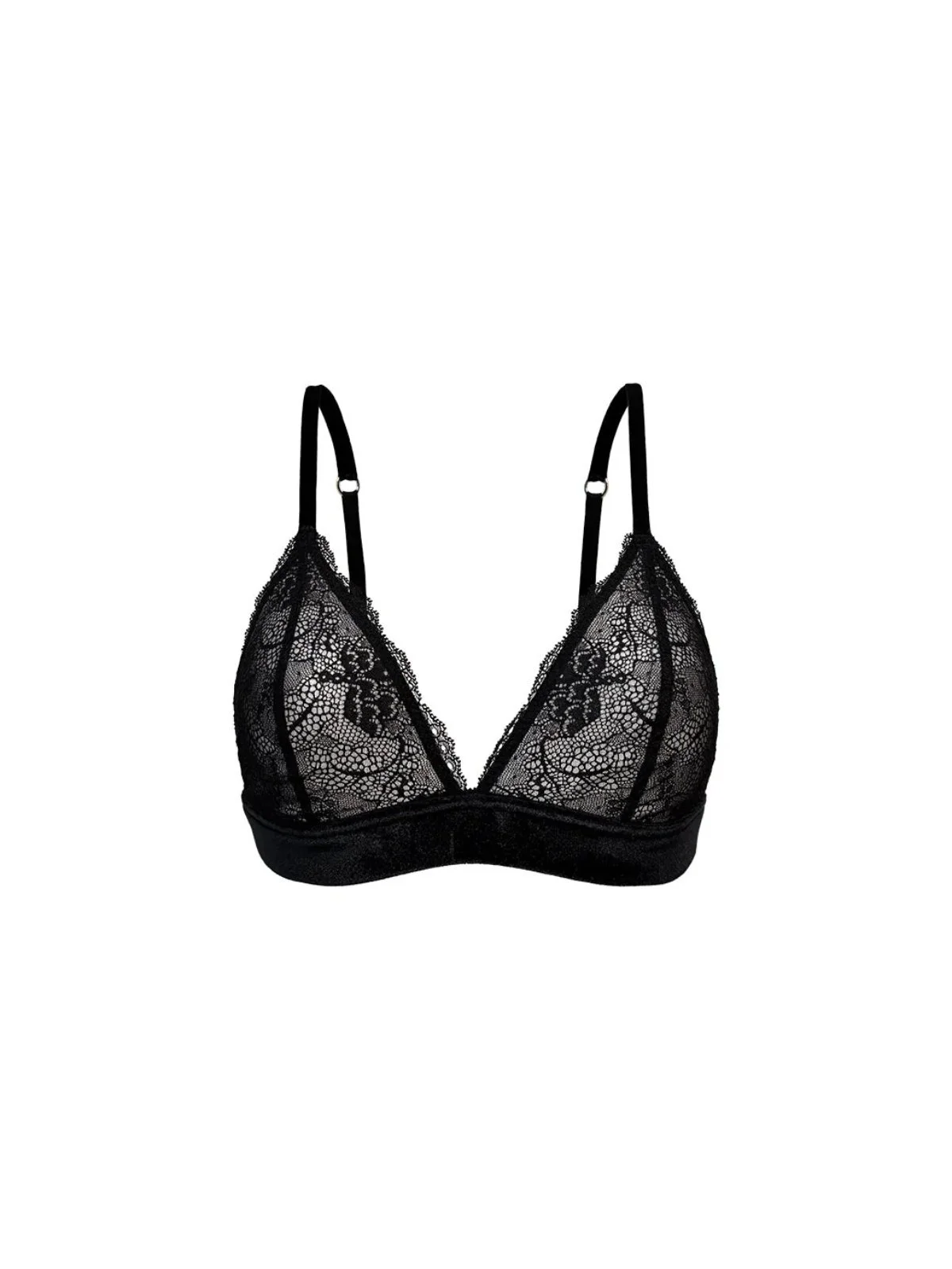 Soutien-gorge dentelle & velours - Esquisse Lingerie | Les Rituelles Paris