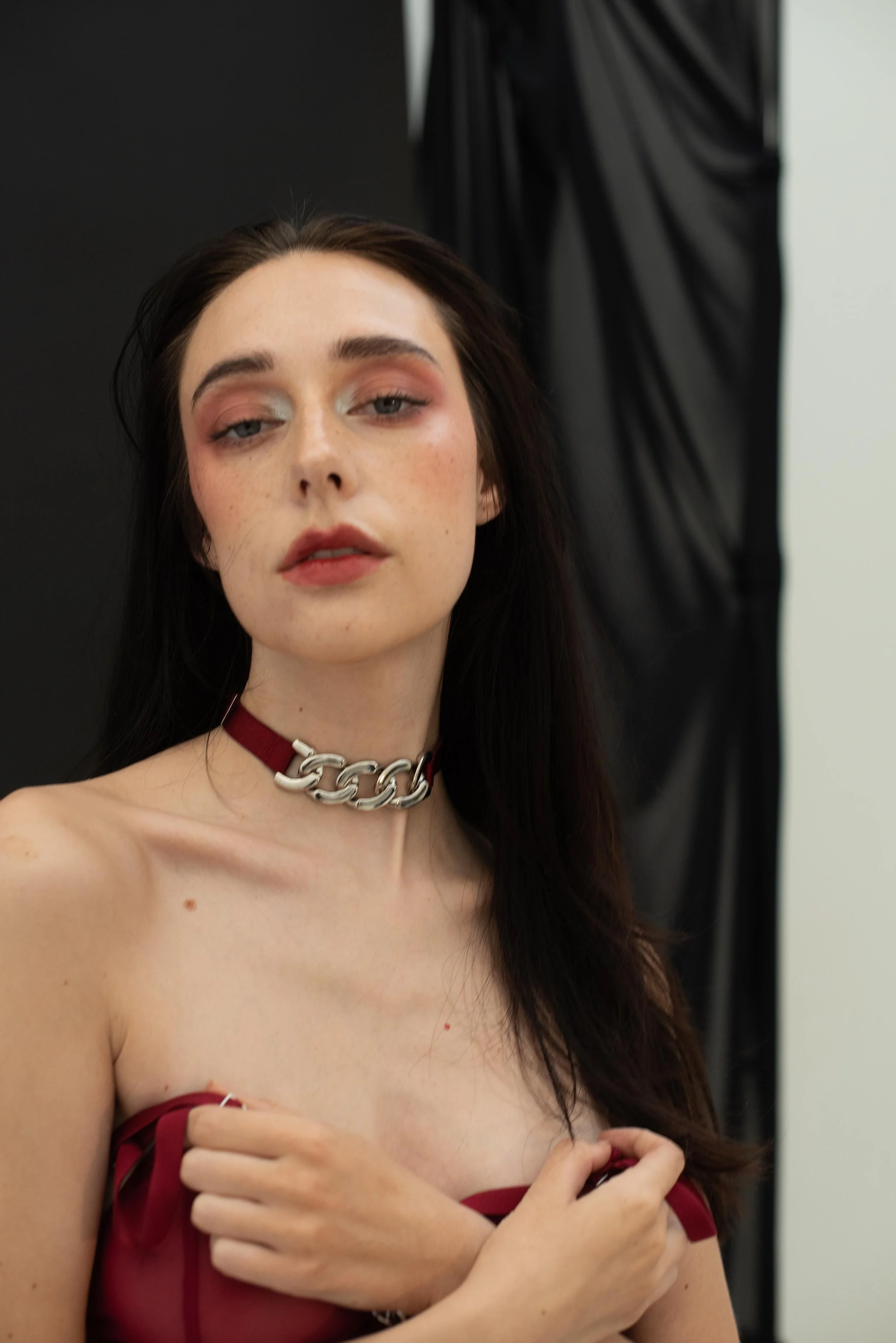 Choker framboise Jenny - Paloma Casile