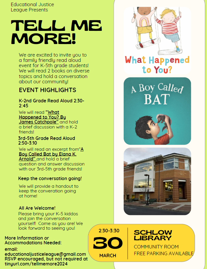 Tell Me More About....Disabilities! A family friendly event