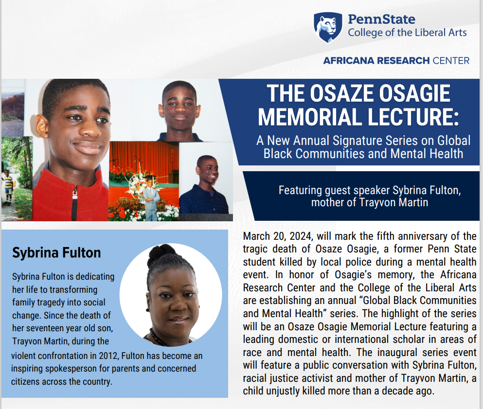 Osaze Osagie Memorial Lecture