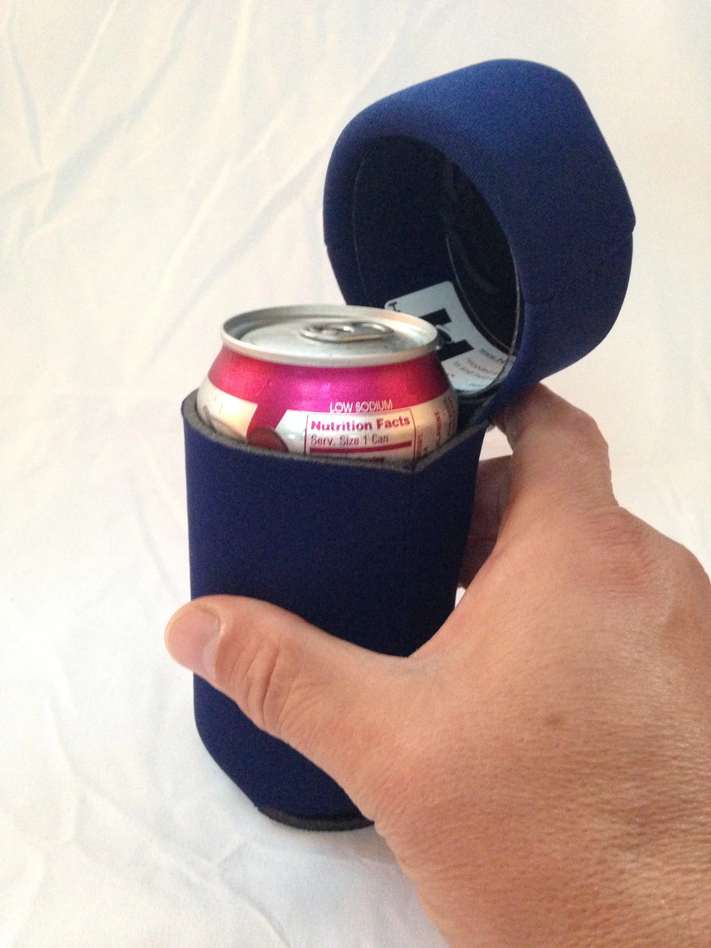 HOODZEEZ Hooded Can Cooler (navy blue)