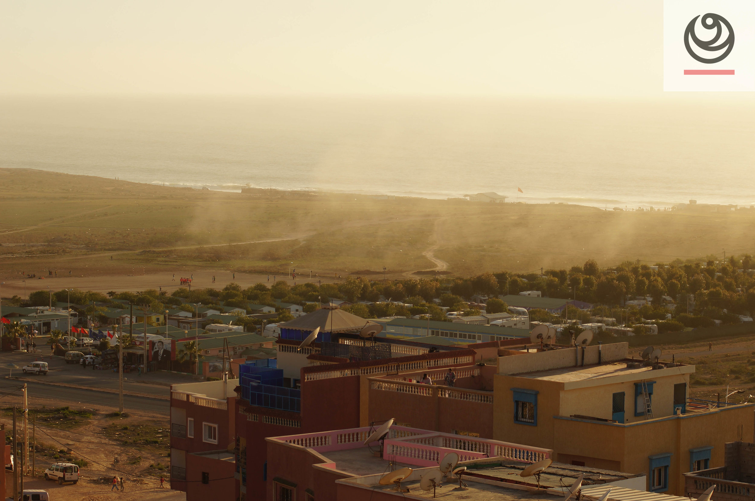 Offshore winds in the Golden hour in Morocco
