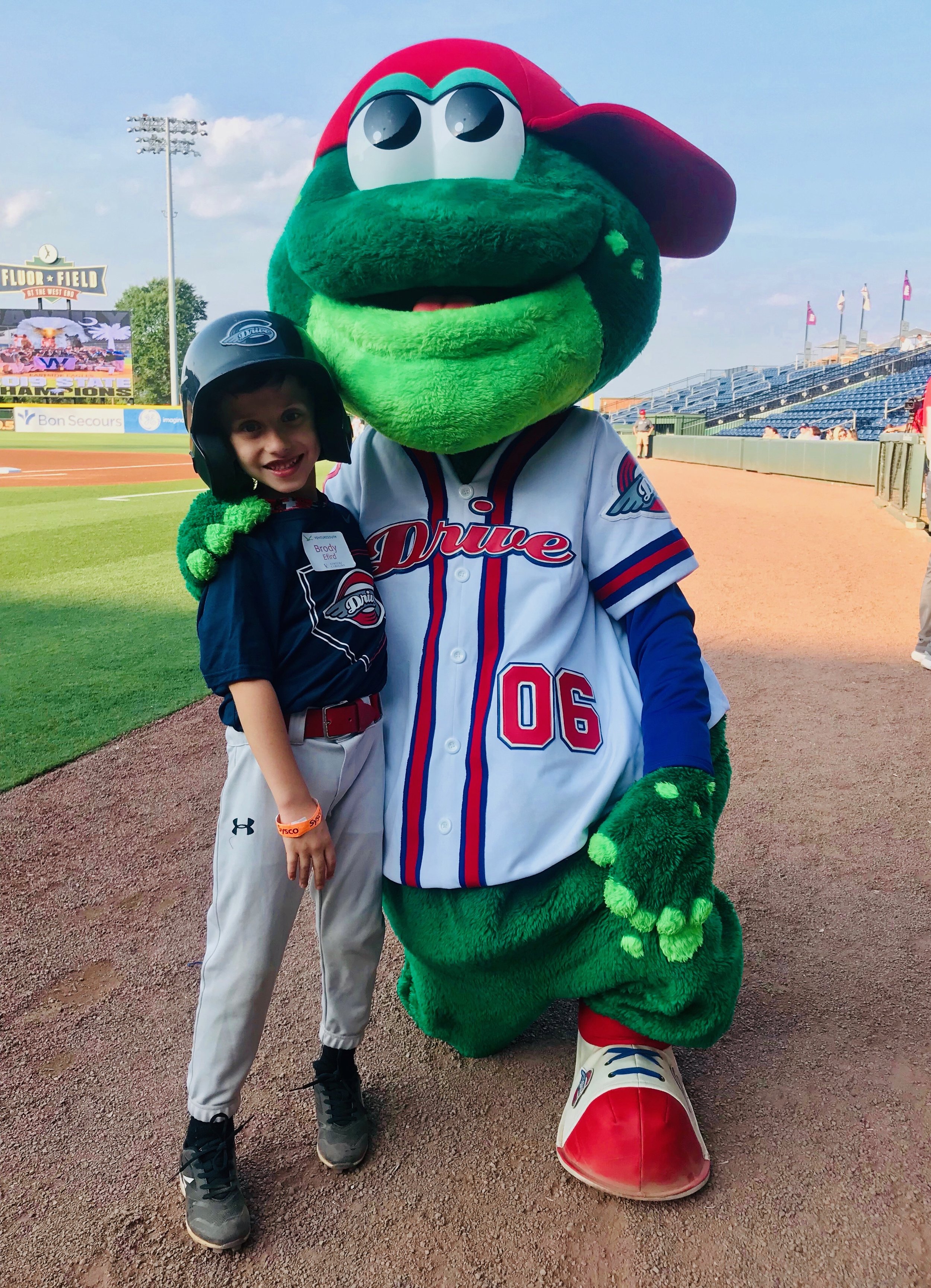 Brody at the Greenville Drive