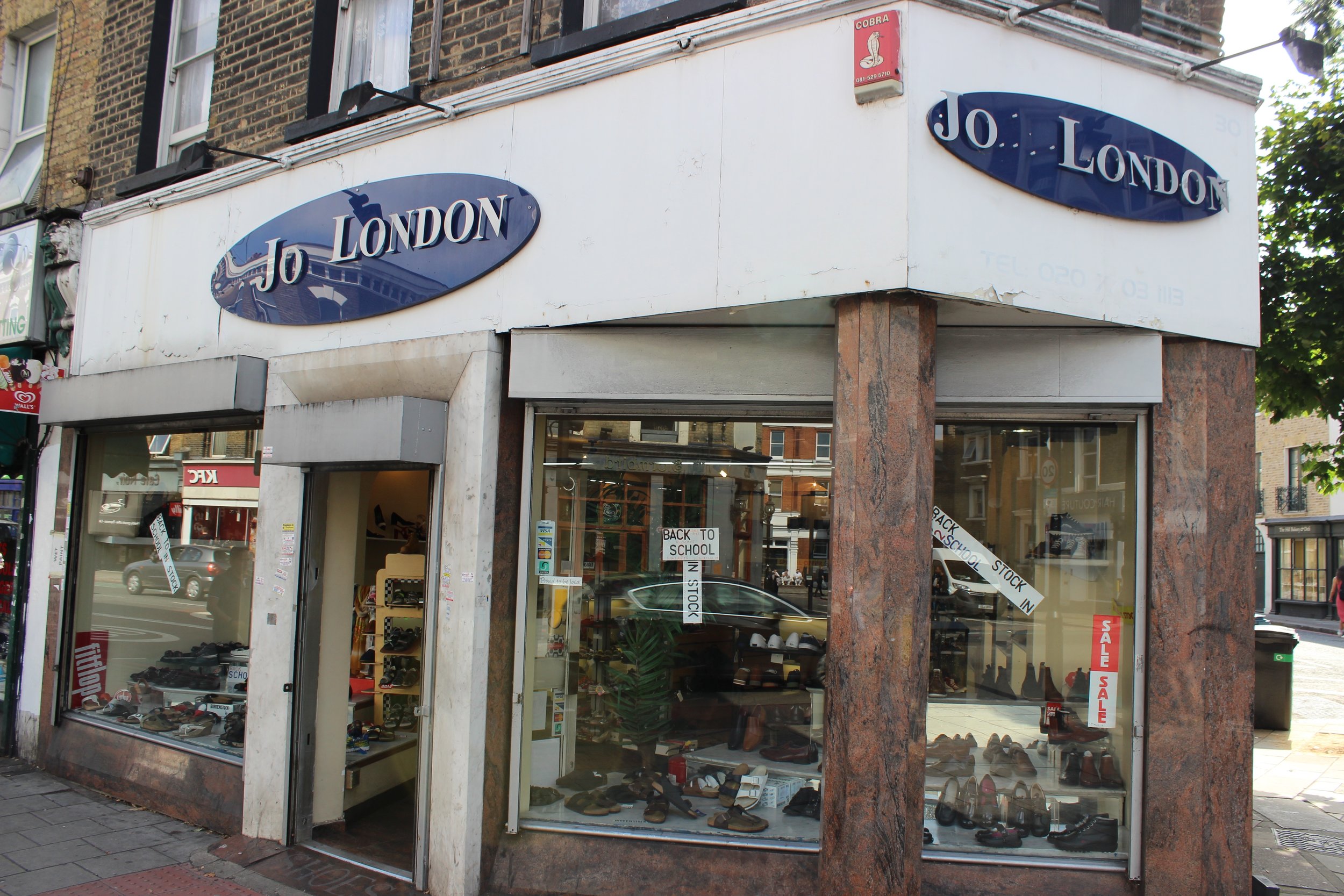 Jo London Shoe Shop in Camberwell South London Club