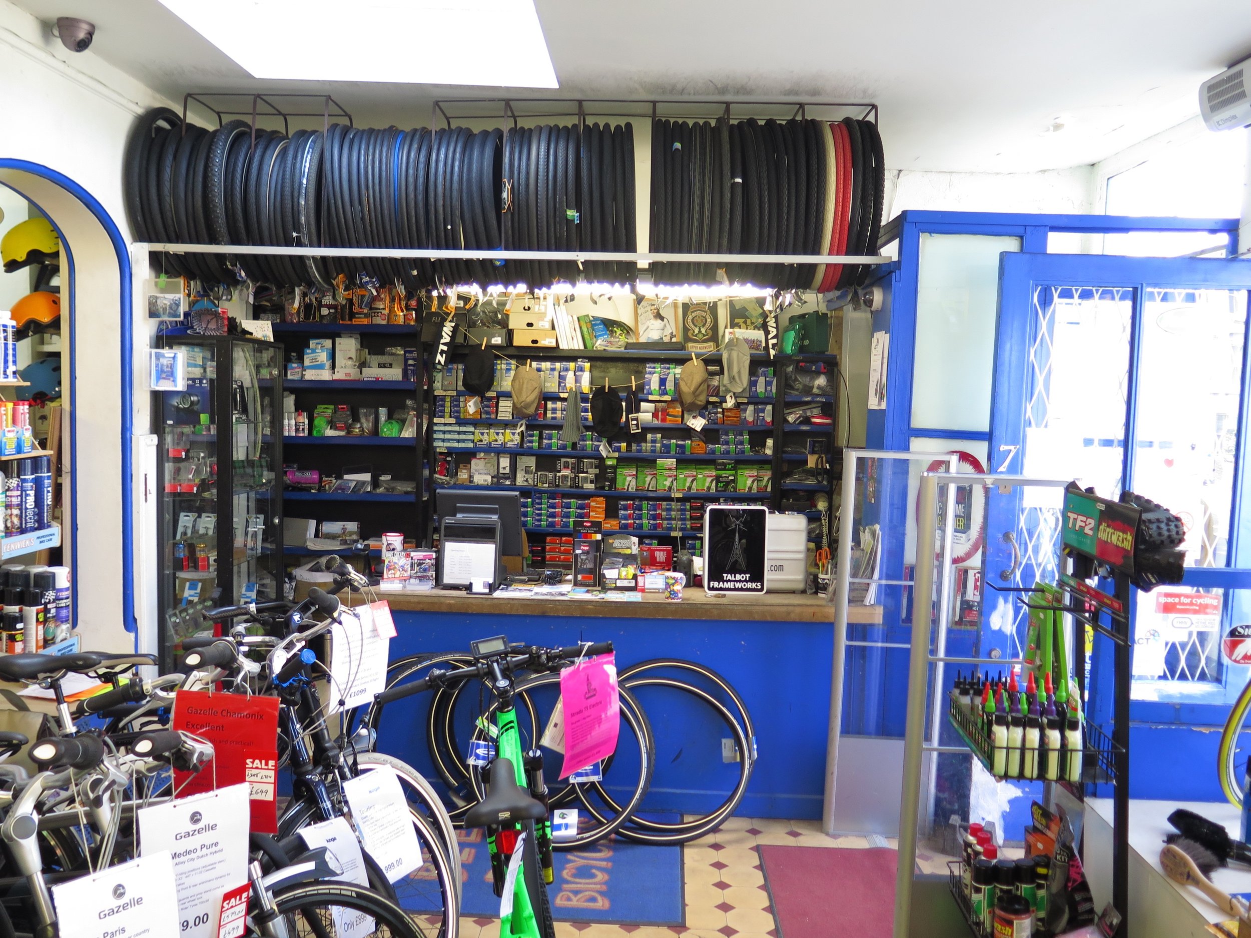 Blue Door Cycles Bike Shop in Crystal Palace South London Club